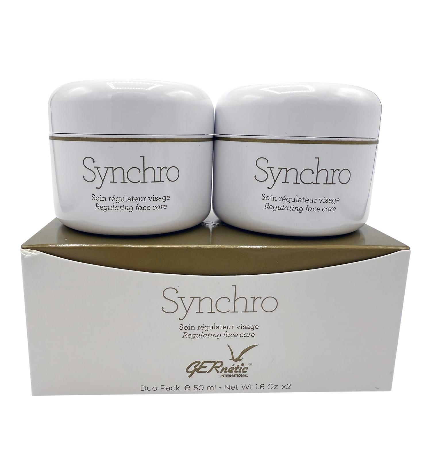 Gernetic International Synchro Regulating Face Care Cream 1.6 Ounce / 50 ml Pack of 2 DUO