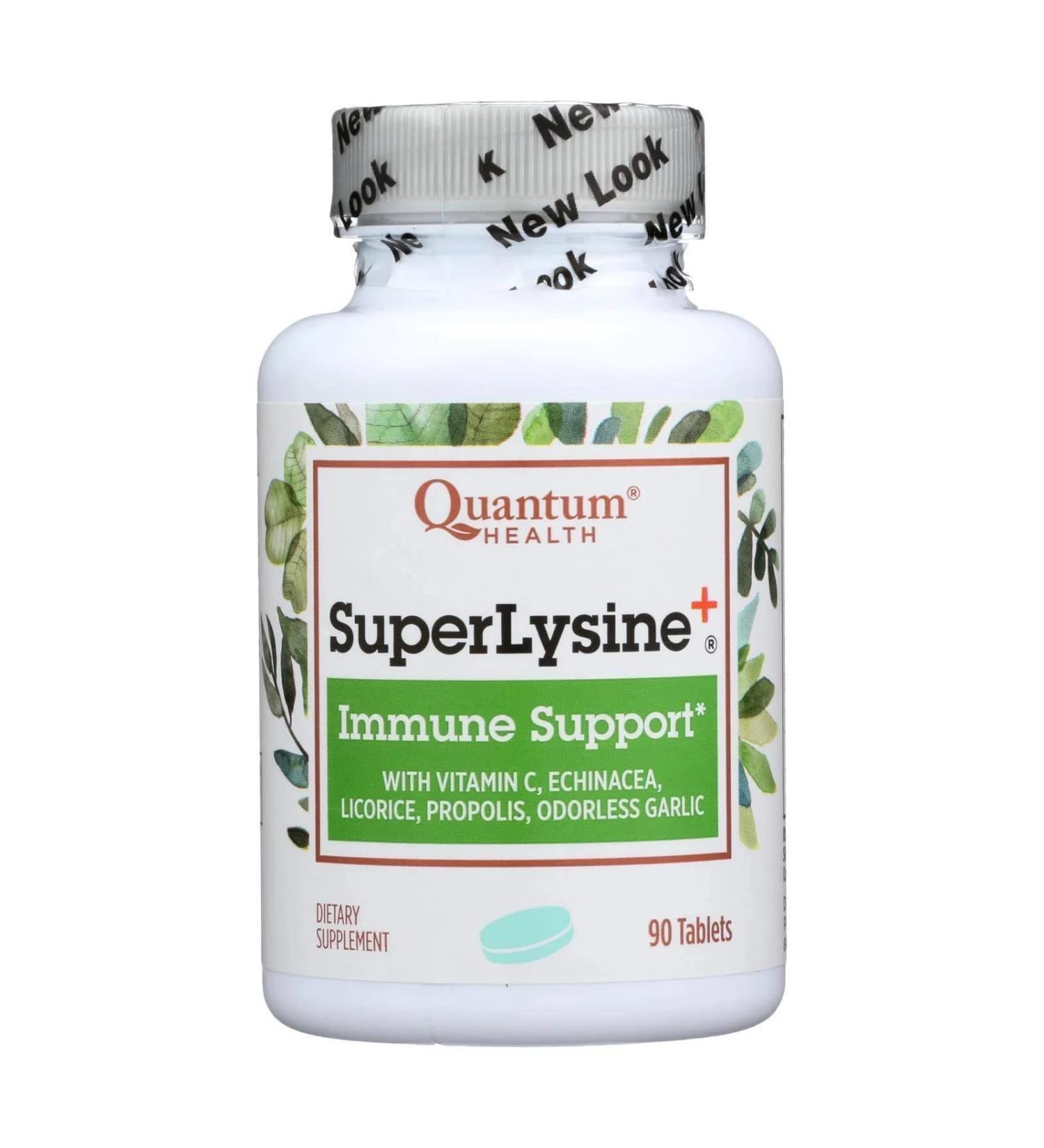 Quantum Super Lysine Plus - 90 Tablets | Immune Support Supplement - Buy Online on GoSupps.com