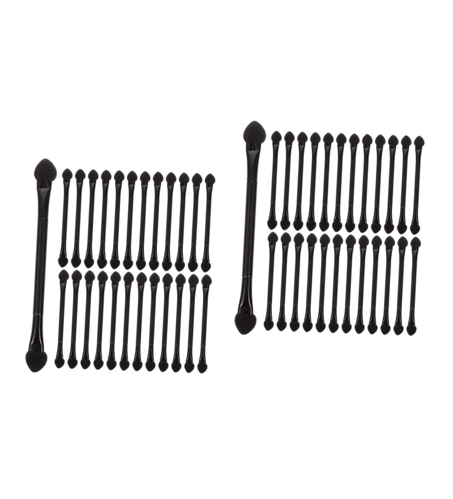 50 Pcs Double Ended Eye Shadow Stick Disposable Makeup Girls Lipstick Eyeshadow Sticks Miss 8.6X0.8CMx2pcs Blackx2pcs - Buy Online on GoSupps.com