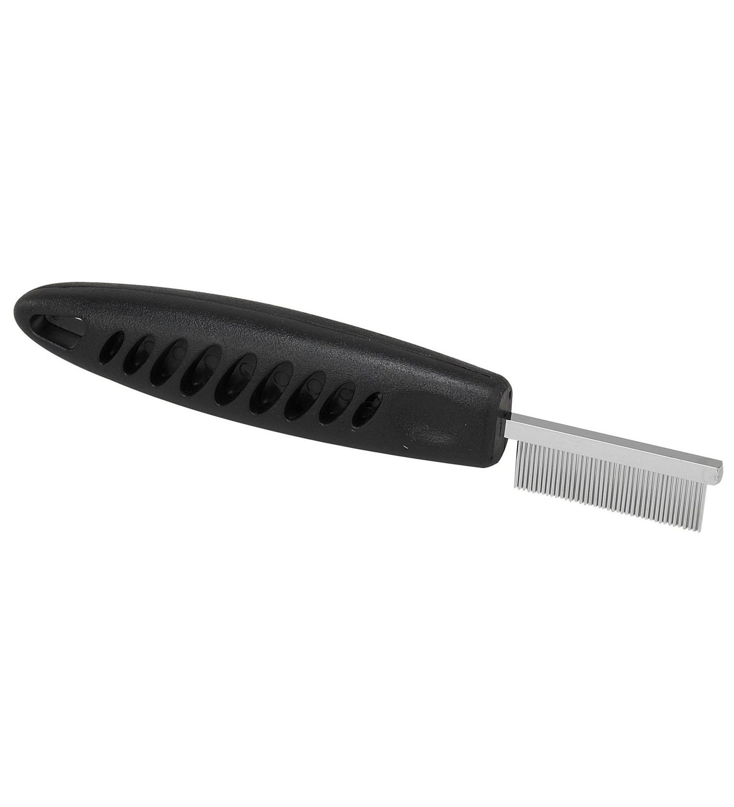 Ergonomic Face & Finishing Combs for Grooming Dogs - Black - Buy Online on GoSupps.com