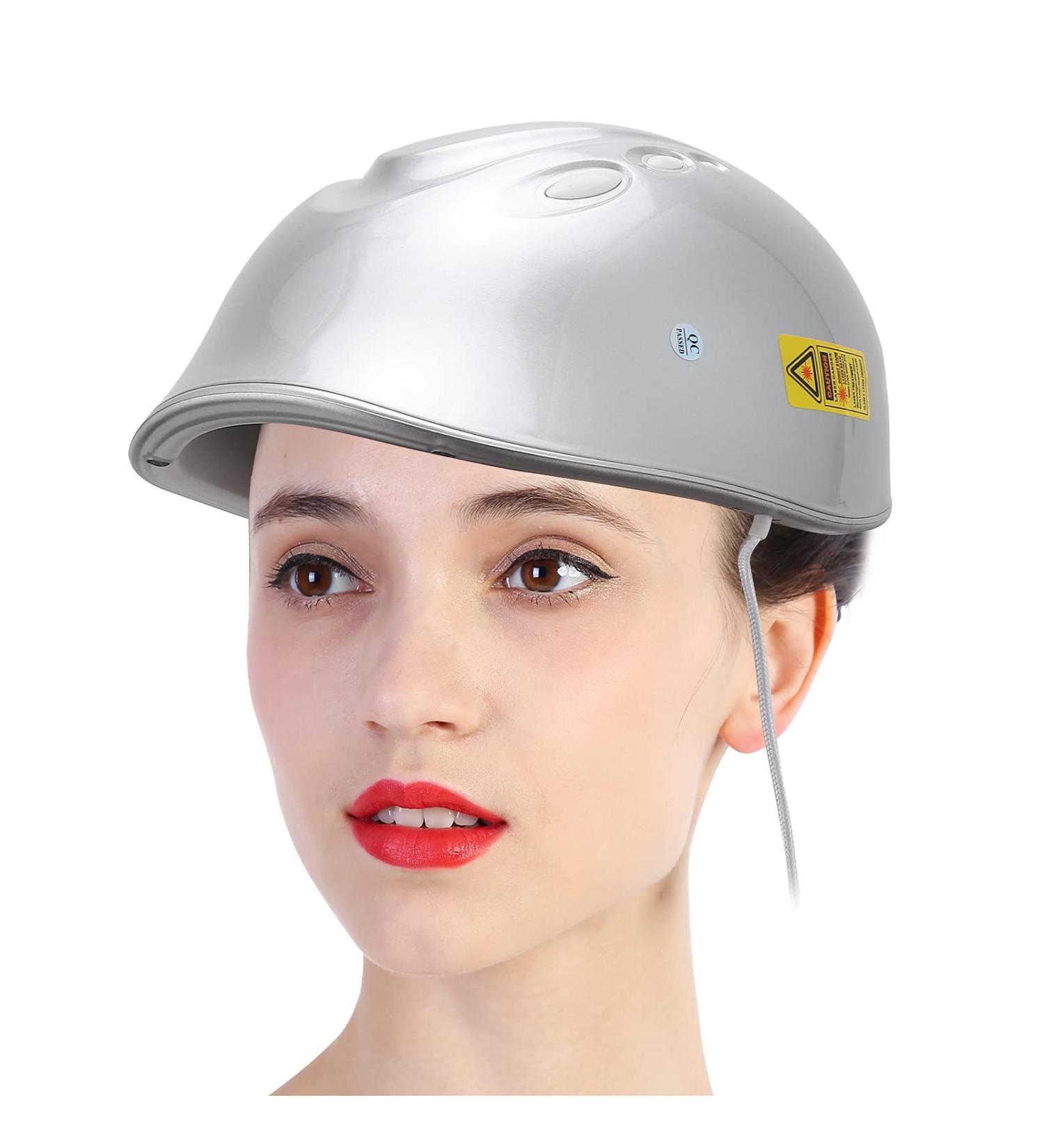 Hair Regrowth Helmet 100 240V 160pcs Red LCD Head Hair Growth Helmet Hair Loss Treatment Device Therapy Cap Silver for Men and Women(UK) - Buy Online on GoSupps.com