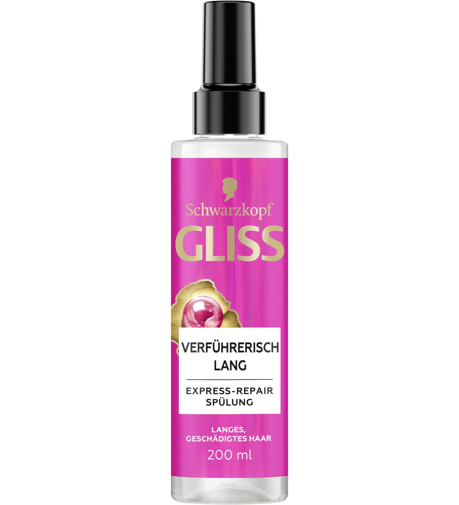  Gliss Gliss Express Long Repair Conditioner (200 ml) for long seductive hair with heat protection to protect against future hair damage - Buy Online on GoSupps.com