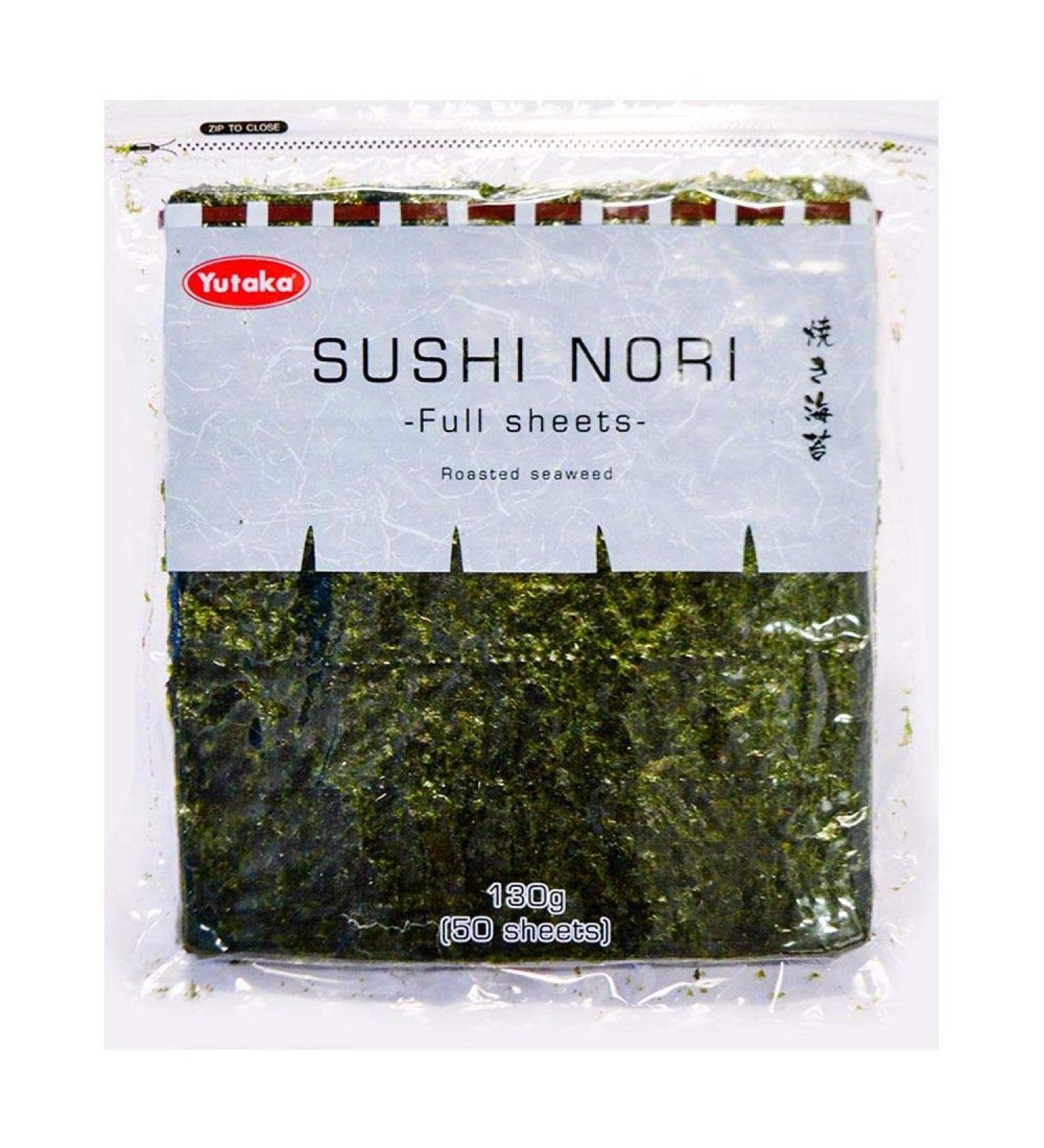 Yutaka Sushi Nori Full Sheets (50 Sheets) 130g