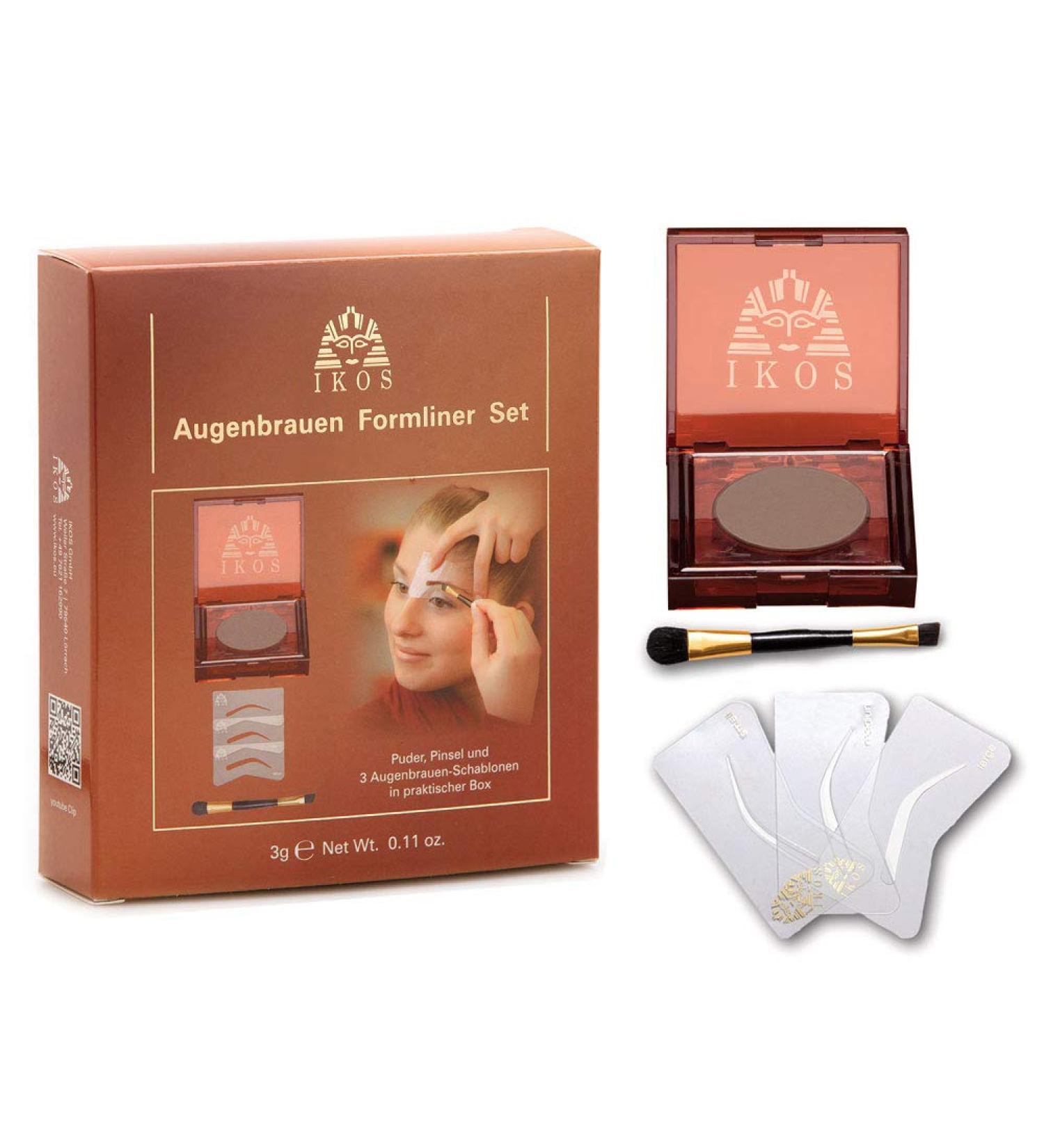 Ikos eyebrow formliner set-black-brown