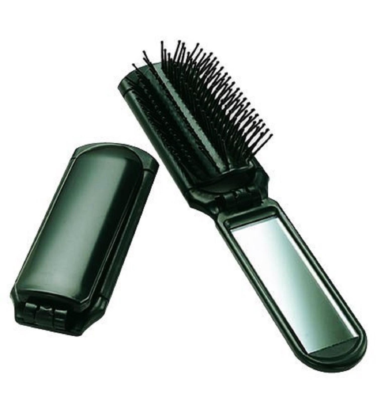 Ultra Folding Hair Brush with Mirror