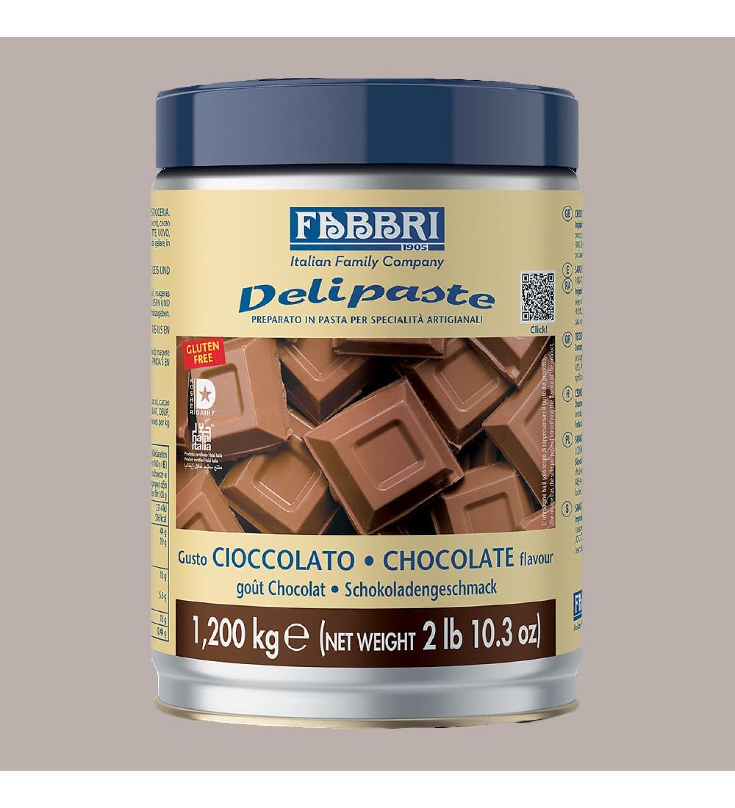 Lucgel Srl 1.2 kg Ice Cream Paste Chocolate Flavor Delipaste Fabbri - Buy Online on GoSupps.com