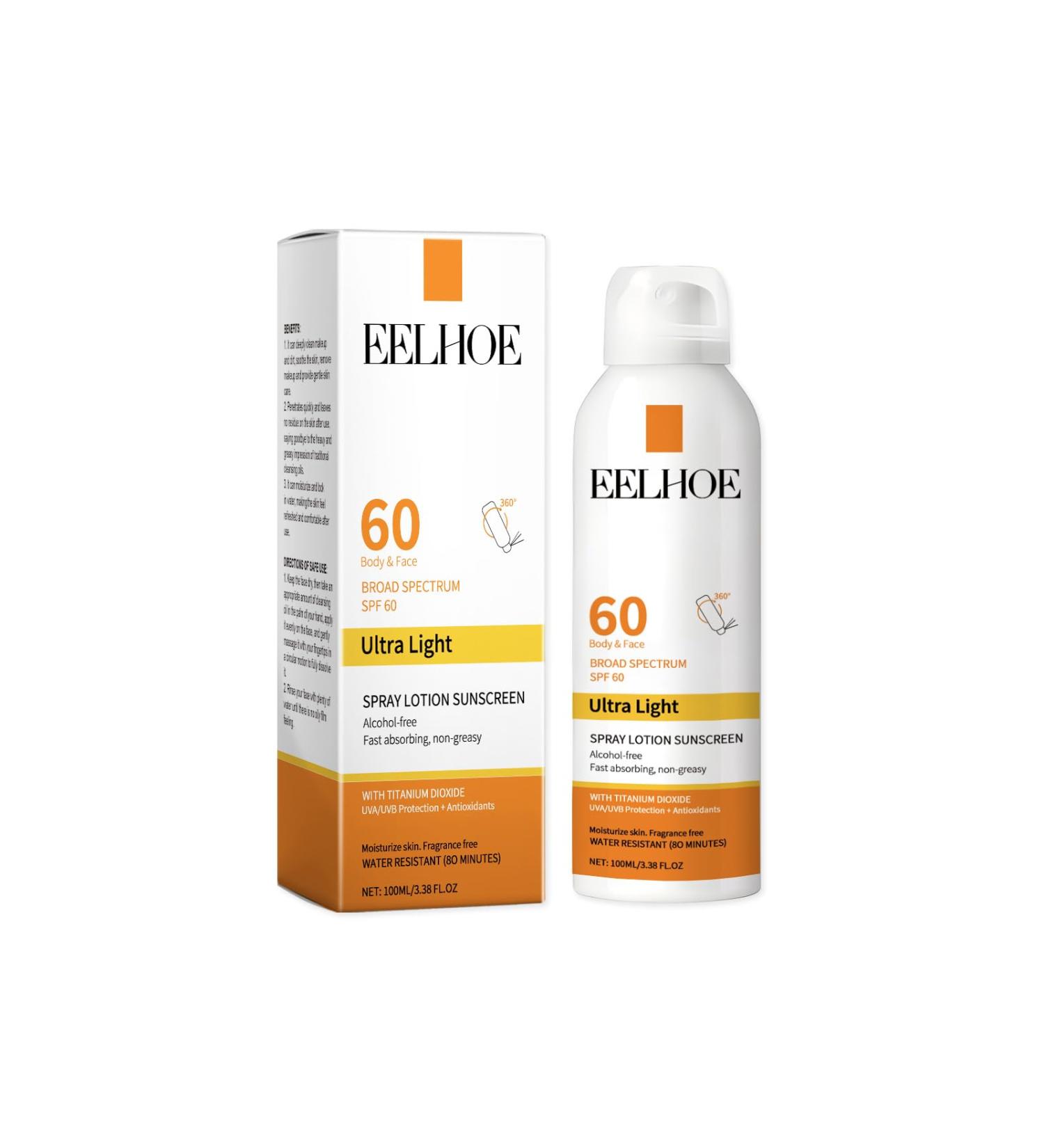 Sunscreen Mist SPF 60 Sun Protection Spray Suntan Lotion Spray Sun Protection For Body Non-Greasy & Water-Resistant Sunscreen UVA & UVB Protection Sun Cream Spray Suitable For All Skin Types - Buy Online on GoSupps.com