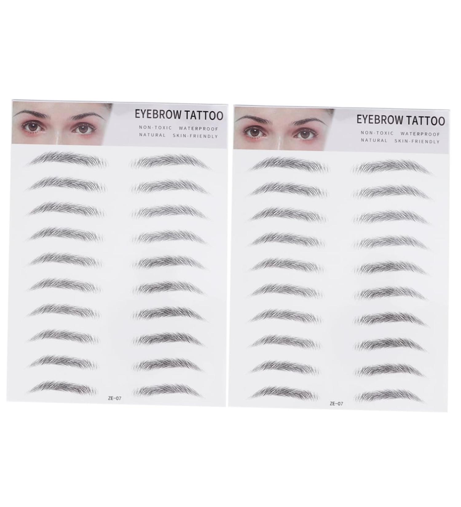 Balacoo Artificial Eyebrow 2pcs 3d Eyebrow Stickers Natural Eyebrow Shaper Eyebrow Transfer Stickers 6d Eyebrow Trimming Tool - Buy Online on GoSupps.com