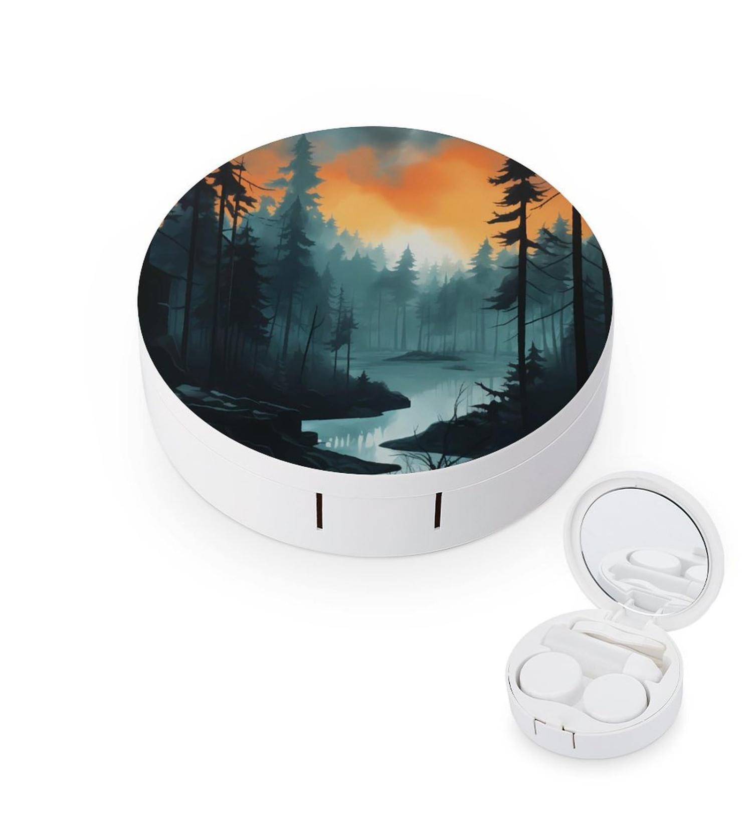 Portable Cute Contact Lens Travel Kit with Mirror | Daily Outdoor Essential - Shop Now - Buy Online on GoSupps.com