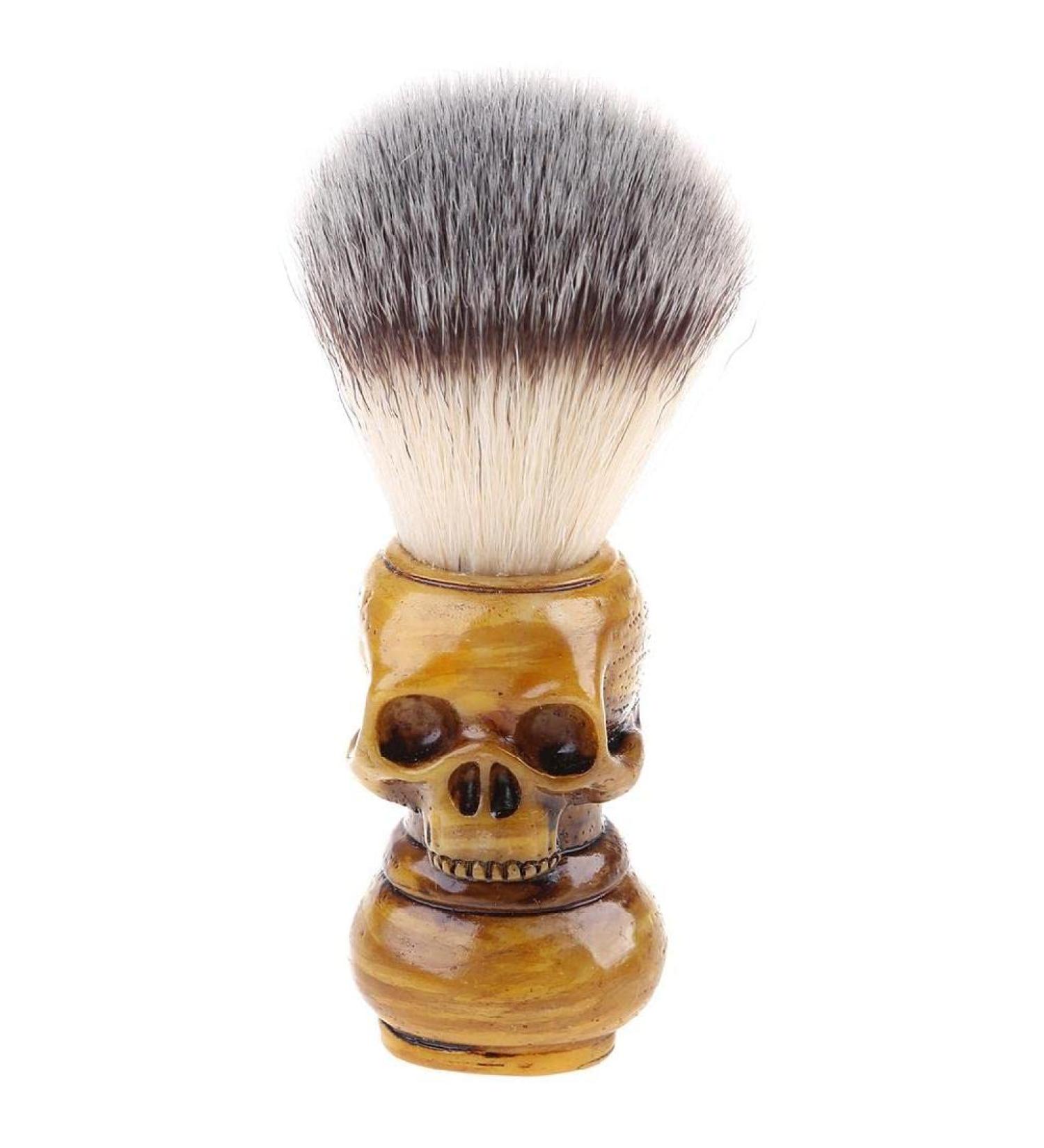 UNFAIRZQ Badger Hair Skull Shaving Brush | Handmade Wooden Handle | Perfect Gift for Men | International Shipping Available - Buy Online on GoSupps.com
