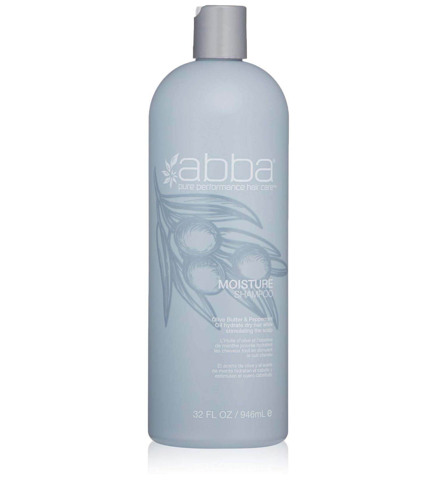 ABBA Moisture Shampoo 32 Fl Oz with Olive Butter & Peppermint Oil - Buy Online on GoSupps.com