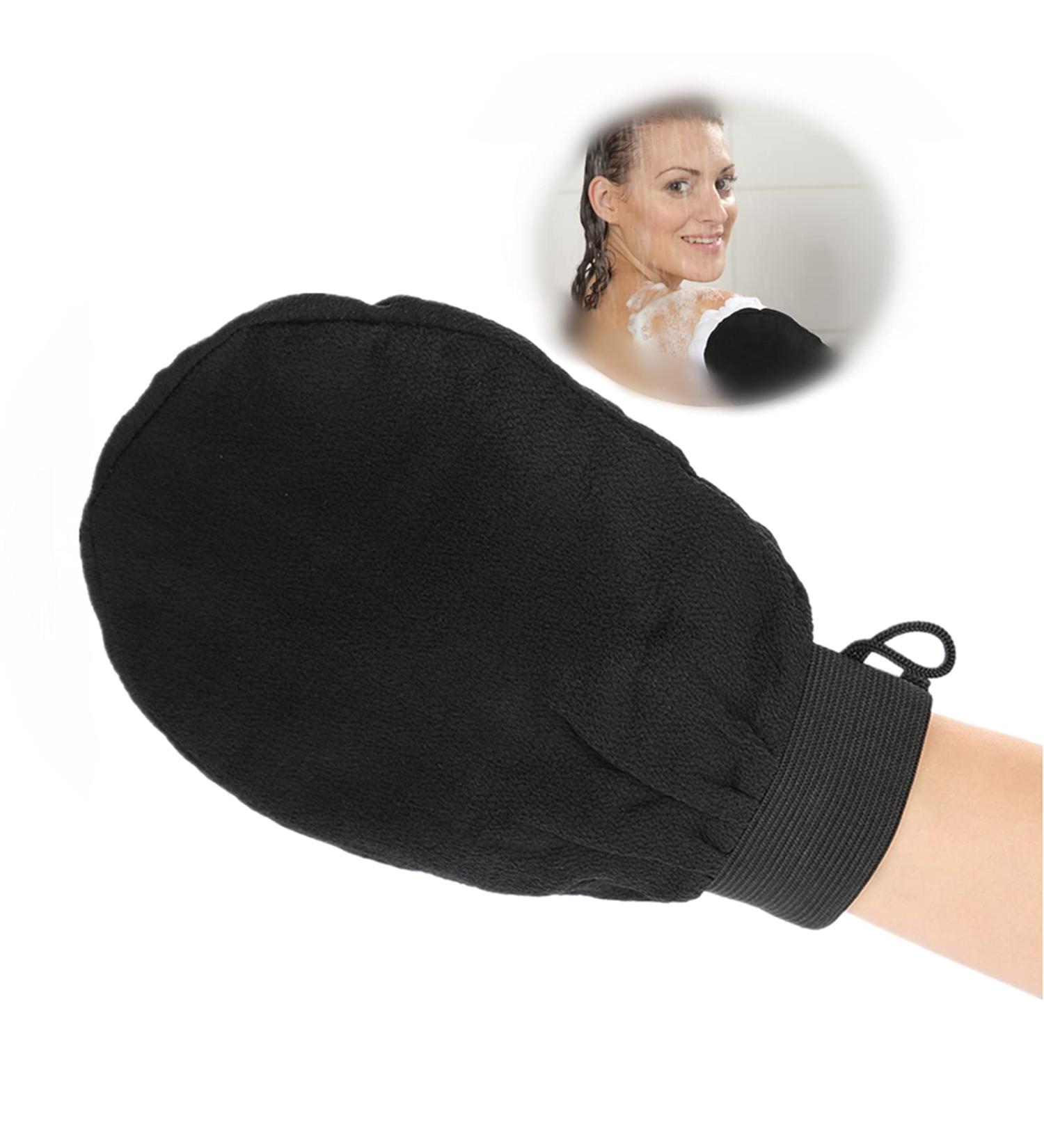 Exfoliating Bath Gloves for Soft Skin - Round Spa Scrubber for Men and Women - Buy Online on GoSupps.com