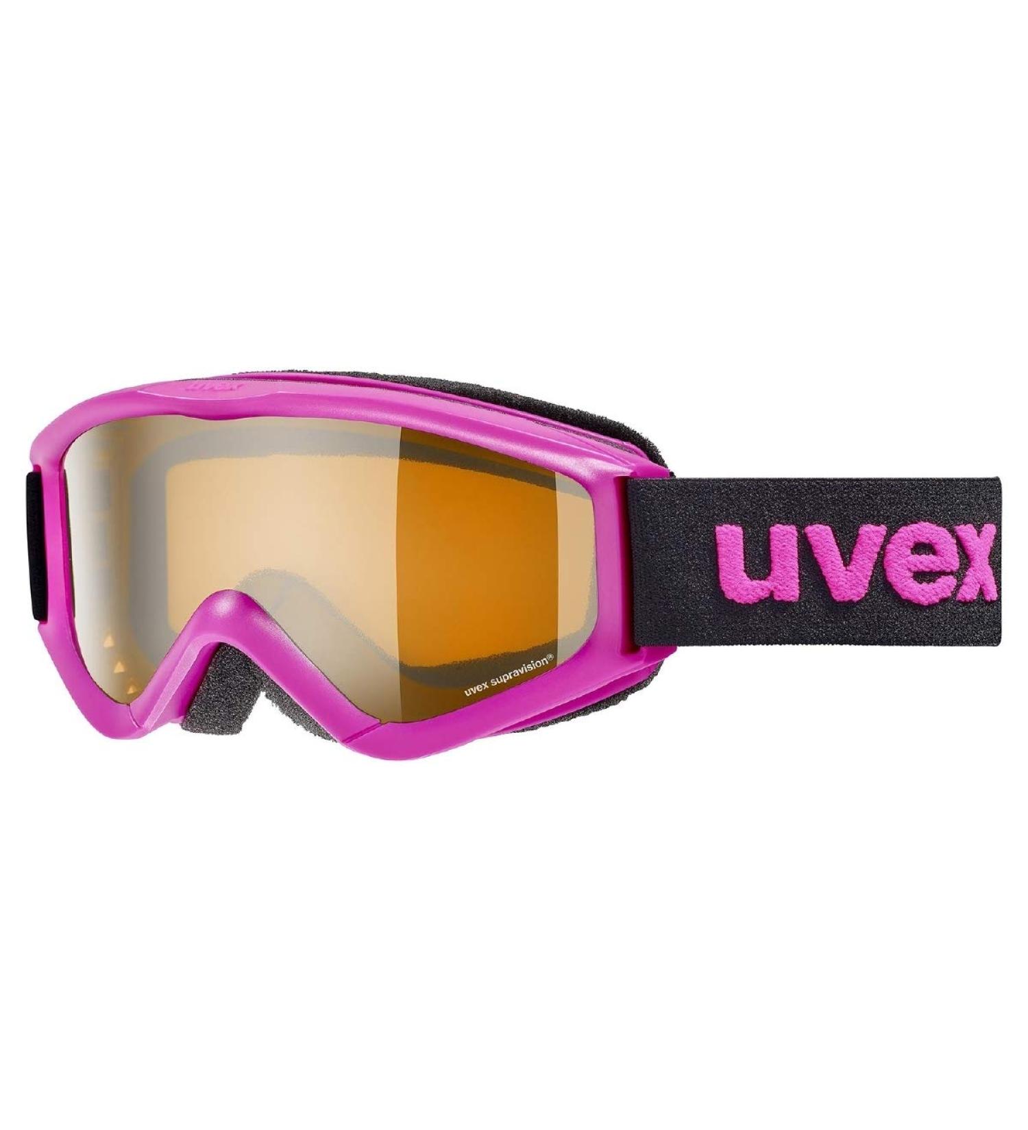 Buy UVEX Speedy Pro Ski Goggles for Children - Pink/Laser Gold Fog-Free Enlarged Field of Vision - Ideal for International Shipping - Buy Online on GoSupps.com