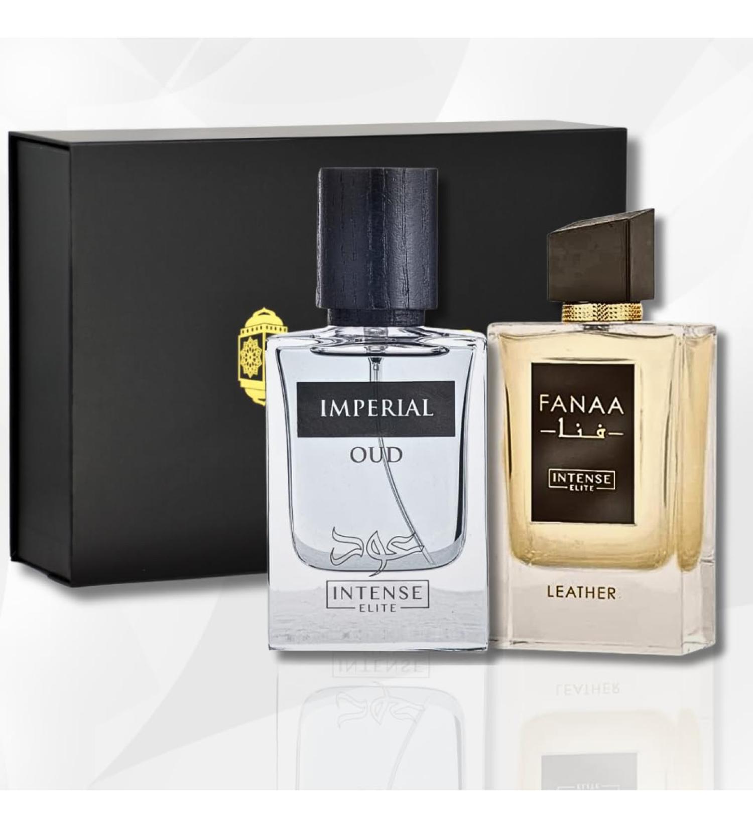 Eau De Parfum Men Sprays Fanaa Leather 100Ml And Imperial Oud 50Ml (Pack of 2) - Long-Lasting Arabian Perfumes for Men - Premium Valentine s Day Gifts With Magnetic Gift Box BUNDLE - Buy Online on GoSupps.com