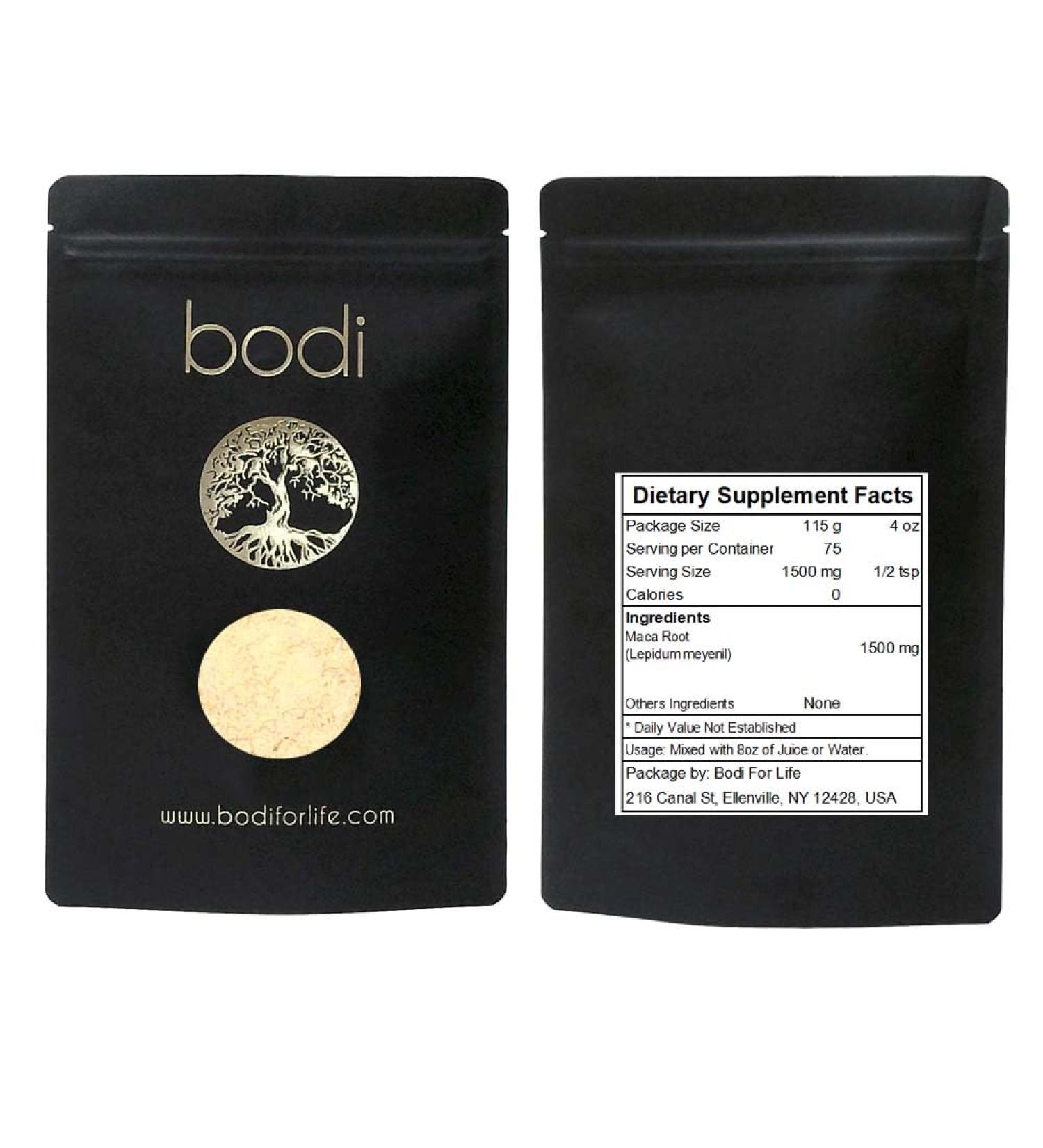 bodi : Maca Root Powder | 4oz to 5lb | 100% Pure Natural Hand Crafted (4 oz) 4 Ounce (Pack of 1) - Buy Online on GoSupps.com