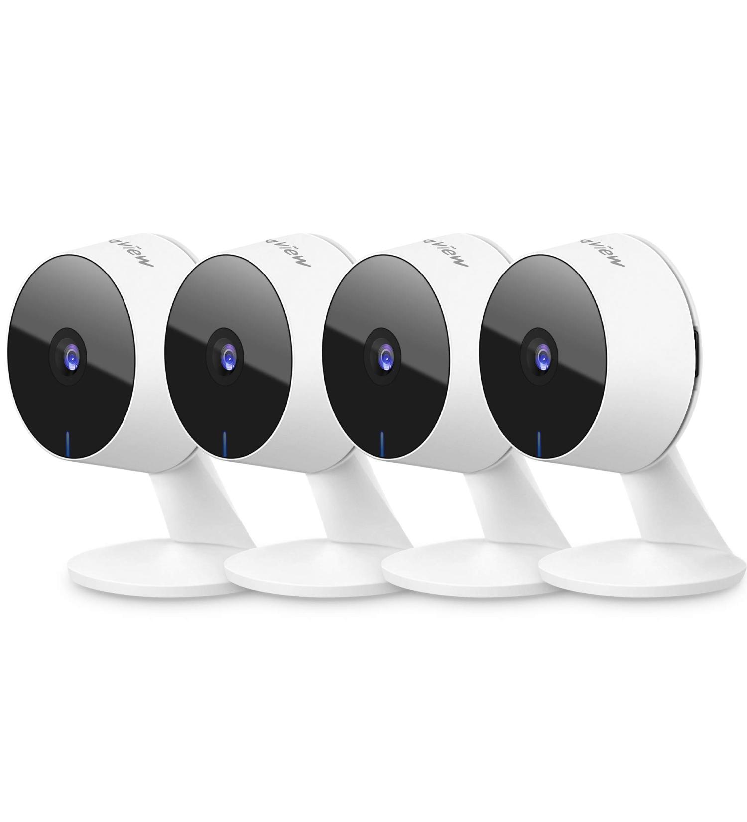 LaView 1080P Indoor Home Security Camera 4-Pack with Motion Detection, Two-Way Audio, Night Vision, and Alexa Compatibility - Buy Online on GoSupps.com