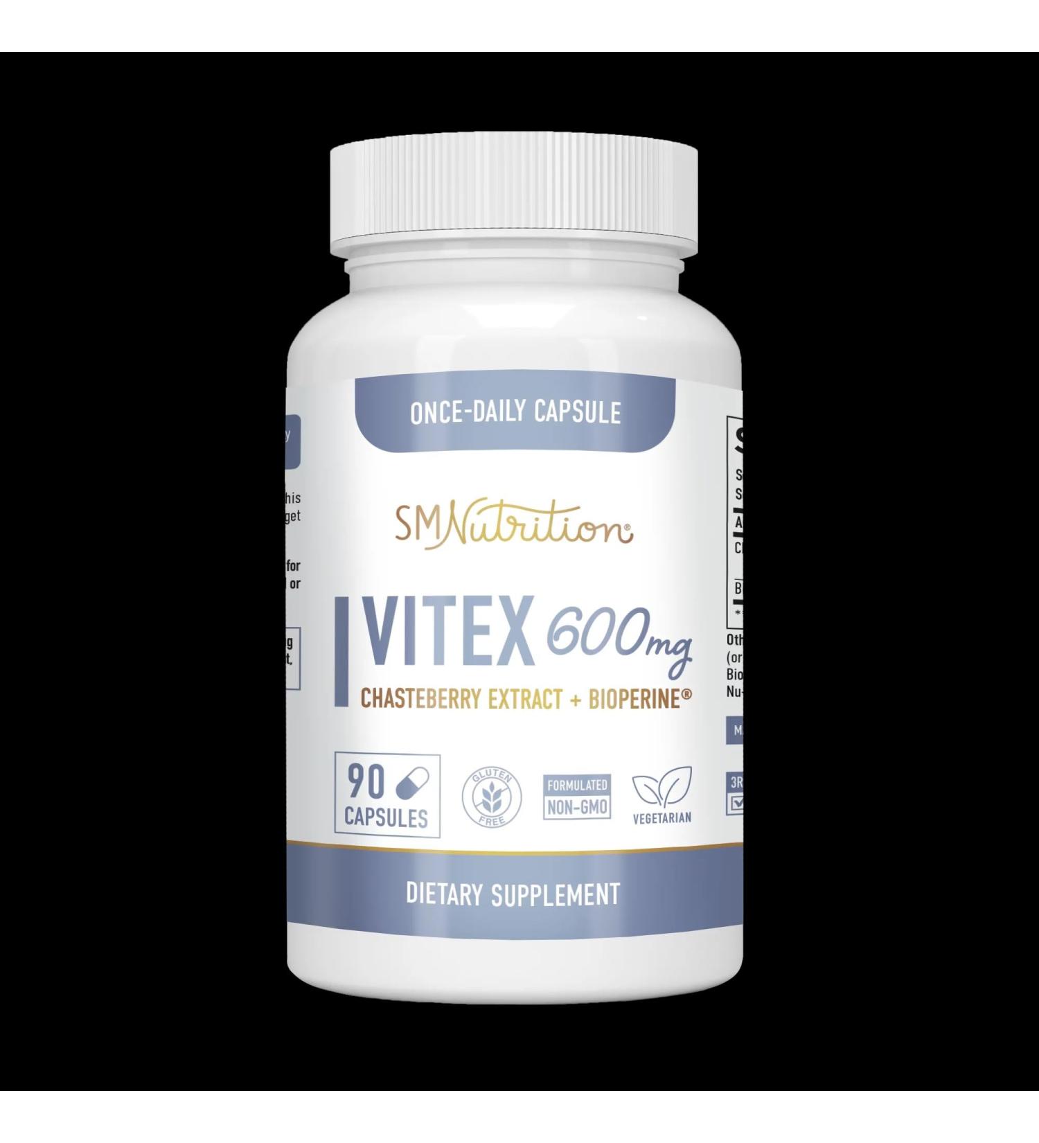 LLK Capsules 600mg - Hormone Balance & Menopause Relief Supplement with Chasteberry Extract - 90ct - Buy Online on GoSupps.com