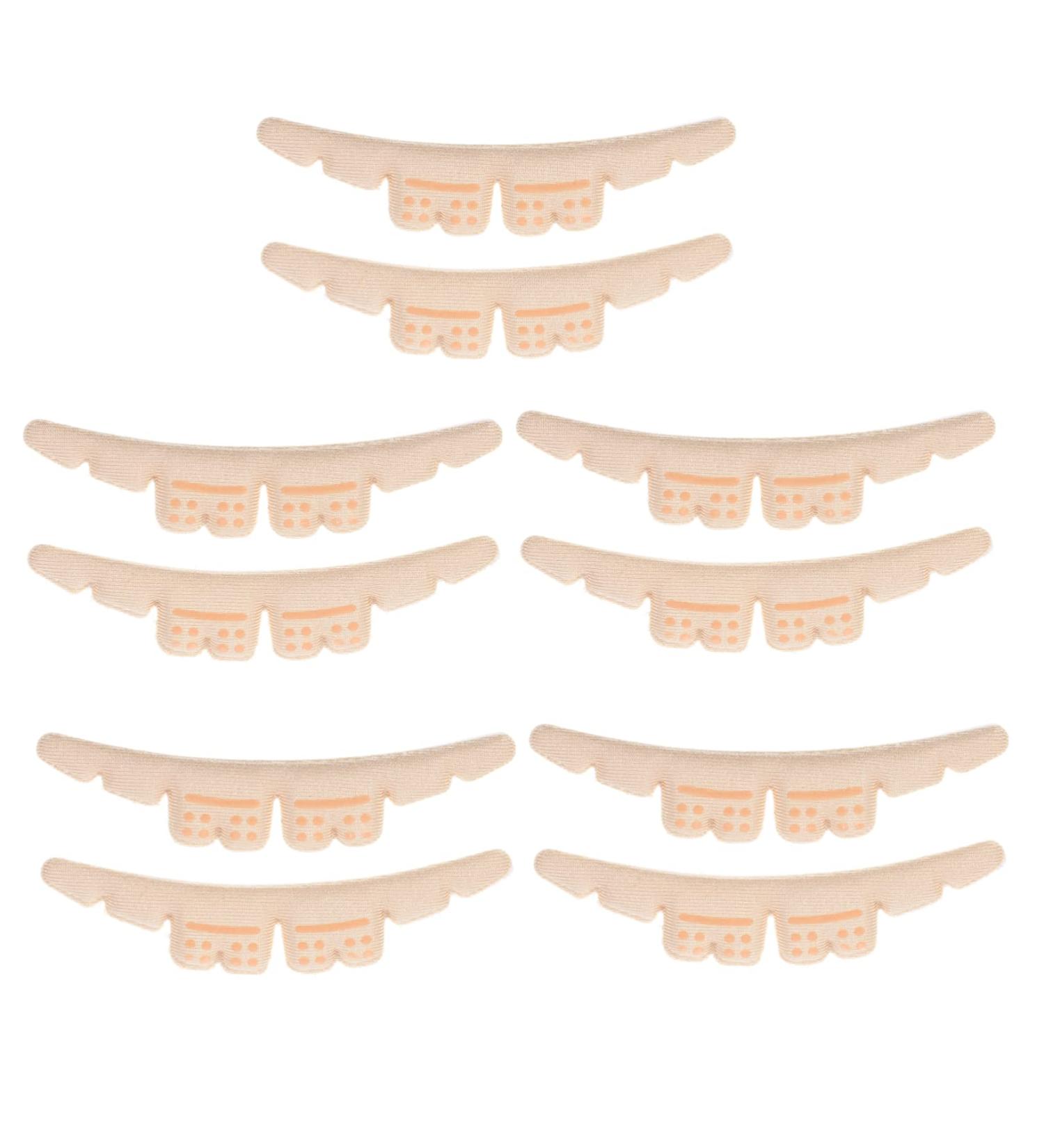 FRCOLOR 5 Pairs Invisible Post Heels - Forefoot Pads & Silicone Heel Grips for Men & Women - Non-Slip Shoe Insoles & Cushions (Beige - Buy Online on GoSupps.com