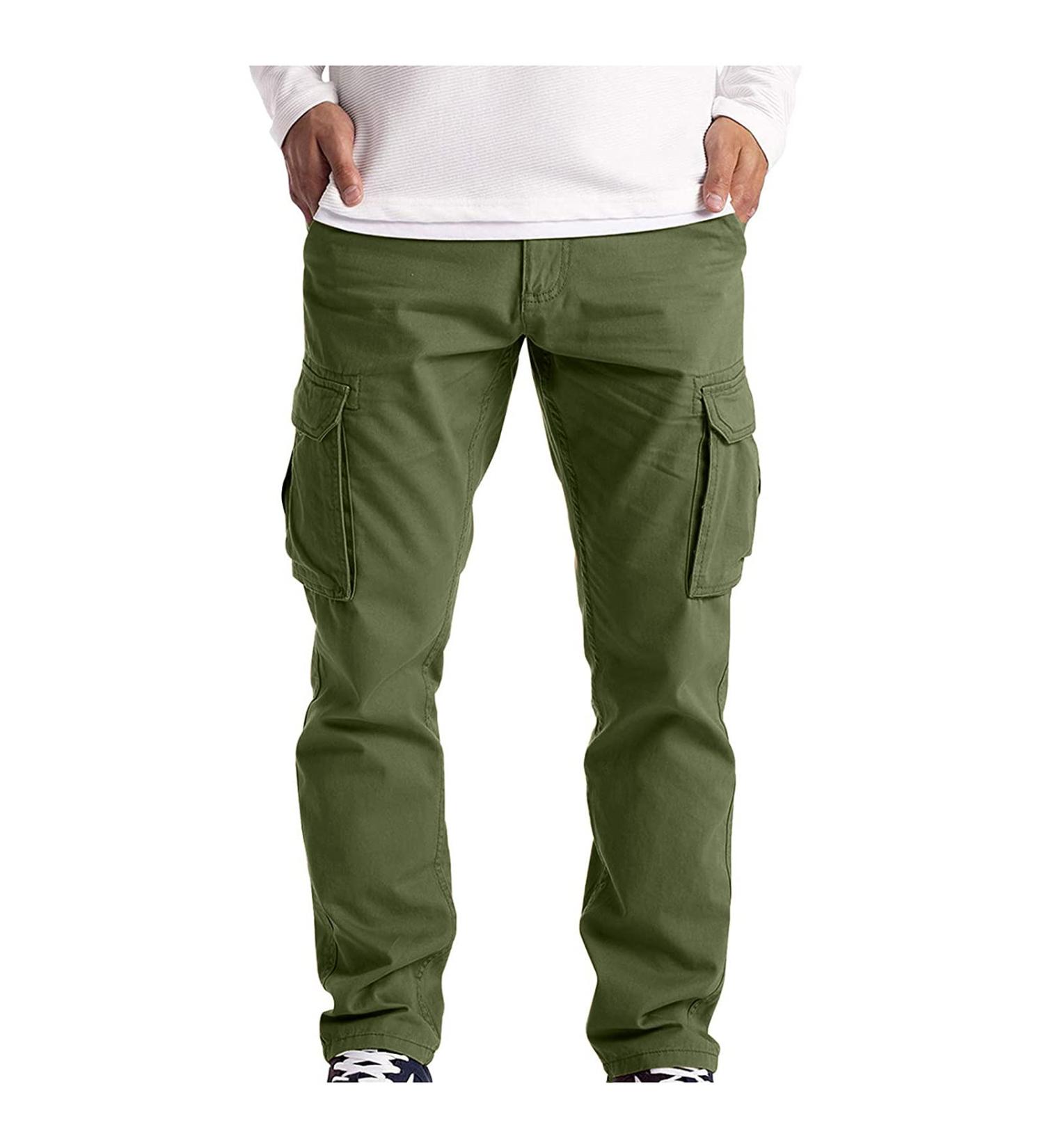 Ronony Men's Leisure Pants - Fashionable Checked Jogging Trousers Slim Fit Breathable Sports Pants for Outdoor Fitness & Yoga - Green XL - Buy Online on GoSupps.com