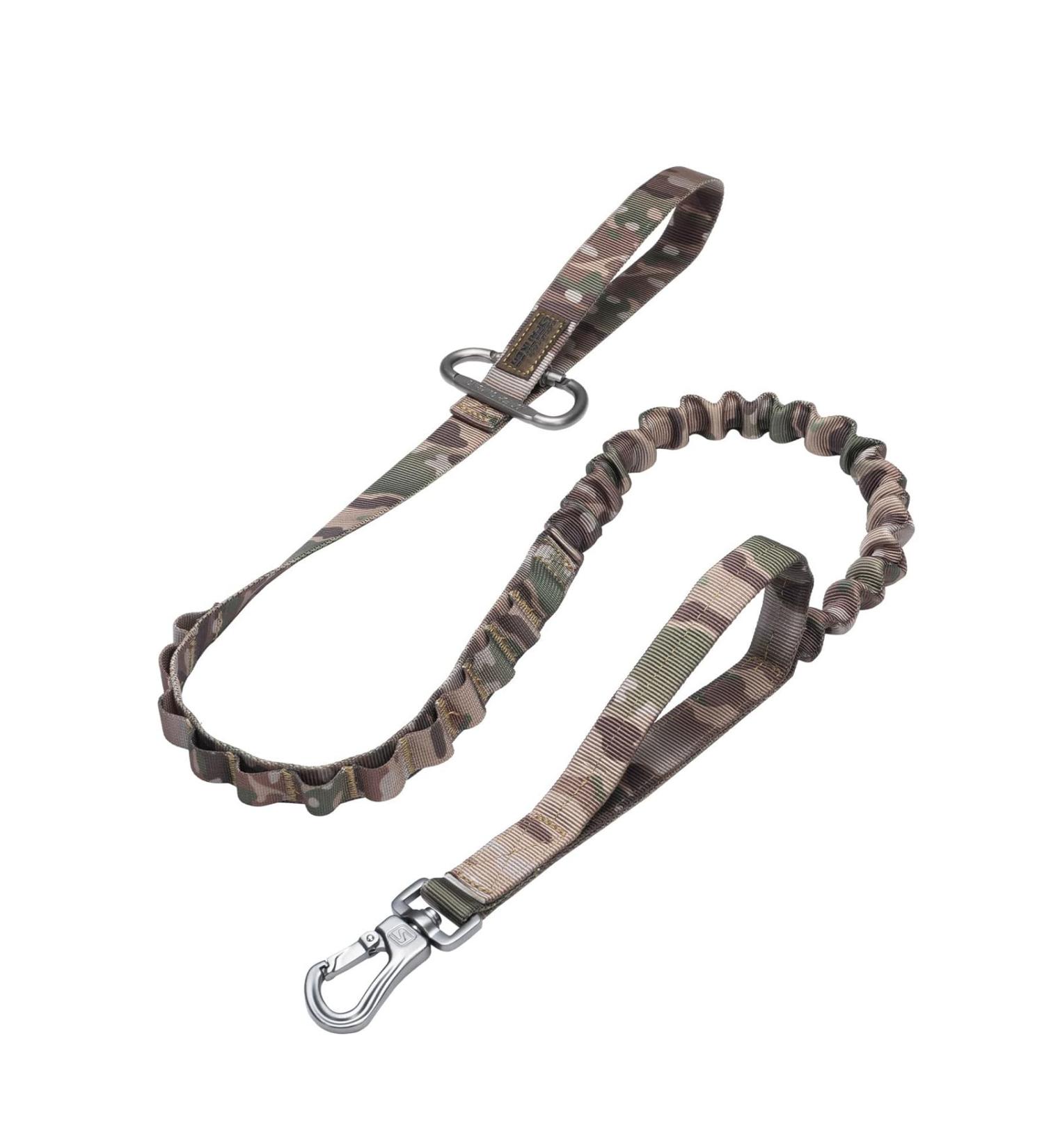 Elite Tactical Bungee Dog Leash - Elastic Camouflage Training Line for Dogs - Comfortable Walk & Control | Shipping Worldwide - Buy Online on GoSupps.com