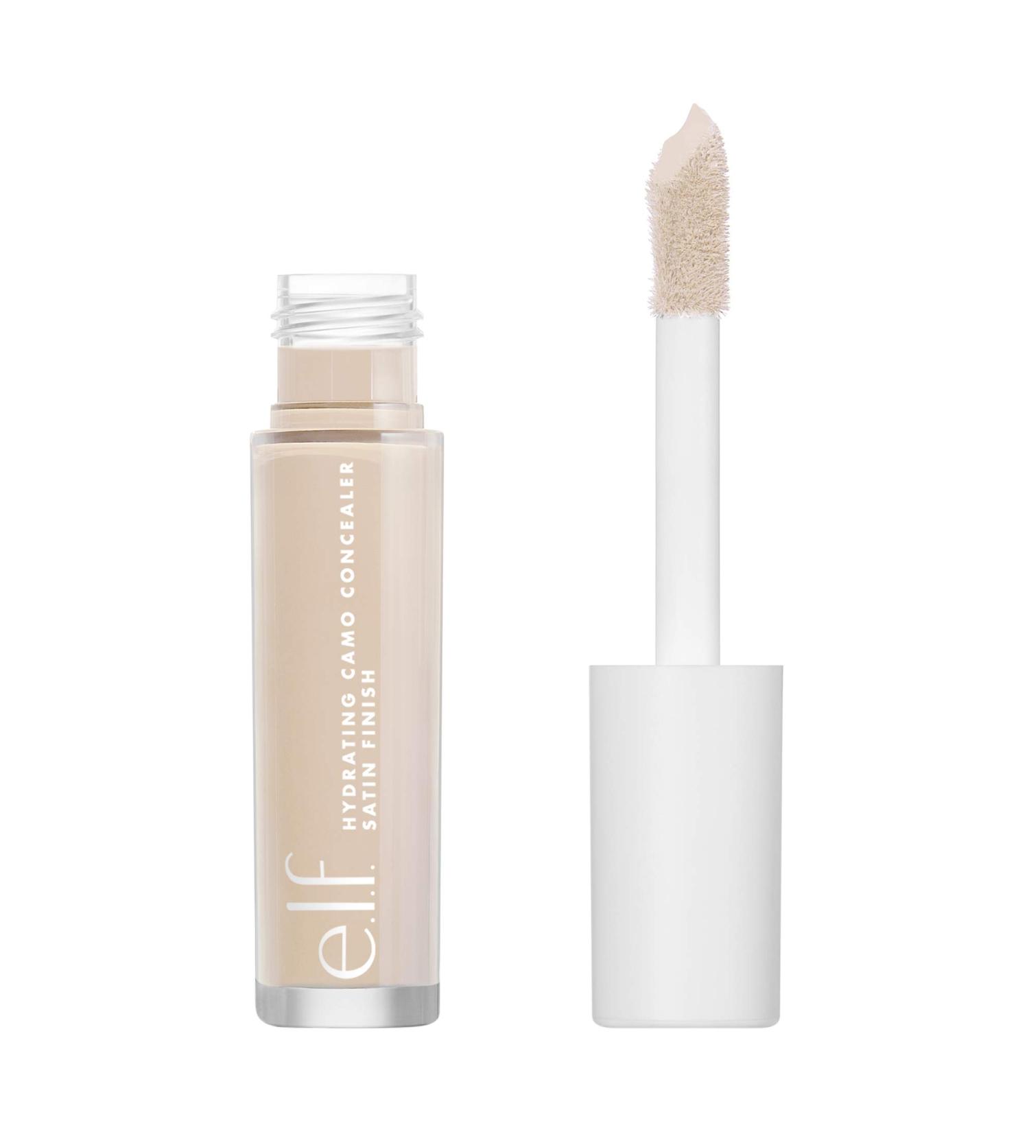 e.l.f Hydrating Camo Concealer - Lightweight Full Coverage, Long Lasting Formula for Concealing, Correcting, and Hydrating - Fair Beige Satin Finish - 25 Shades - 0.20 Fl Oz - Buy Online on GoSupps.com