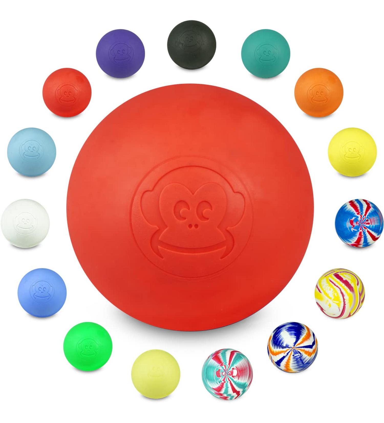 Captain Lax Massageball Original - 6cm Hard Rubber Lacrosse Ball for Trigger Point & Fascia Massage | CrossFit Red Unit - Buy Online on GoSupps.com