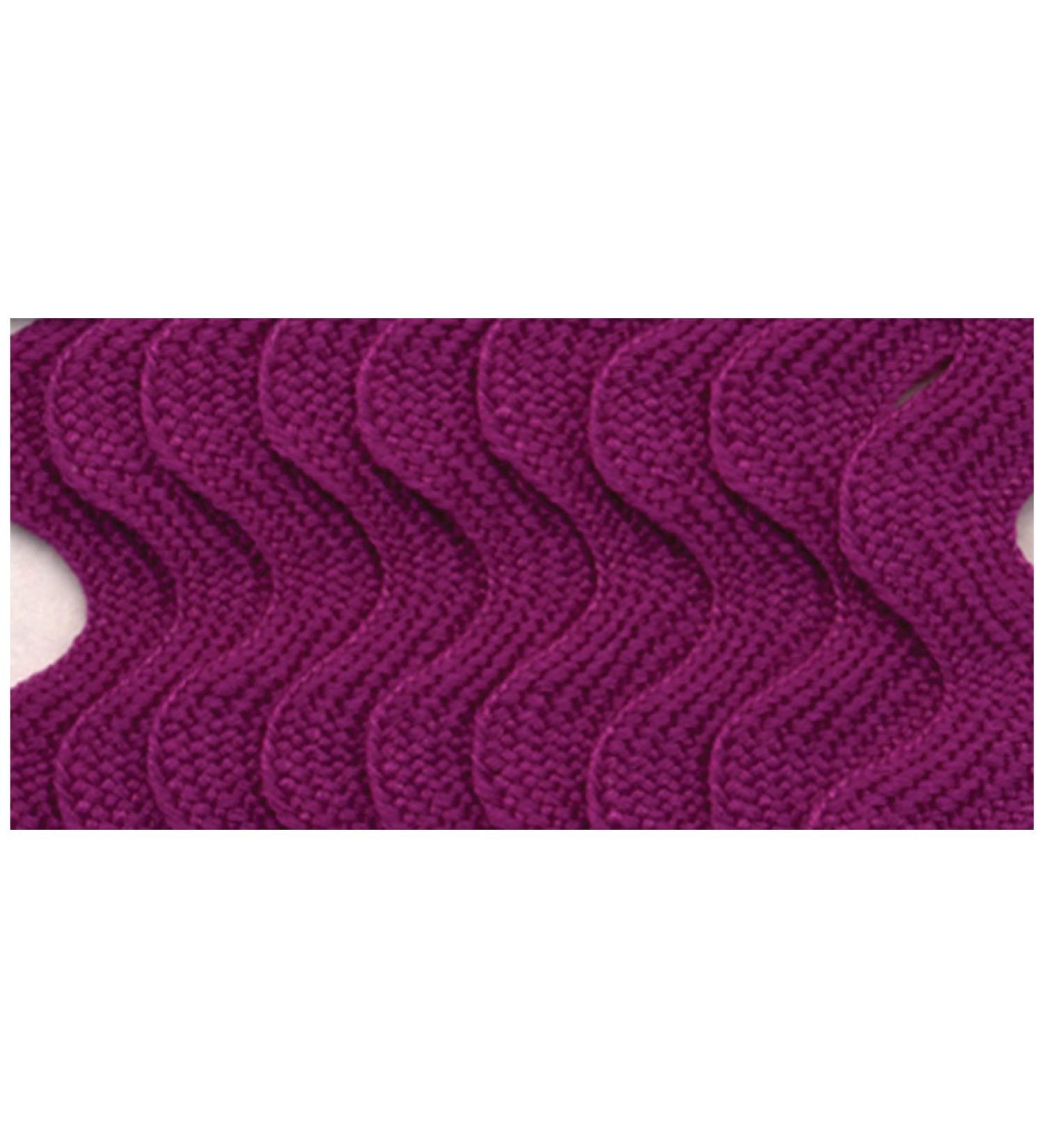 Wrights 117-401-064 Polyester Rick Rack Trim  Purple  Medium  2.5-Yard