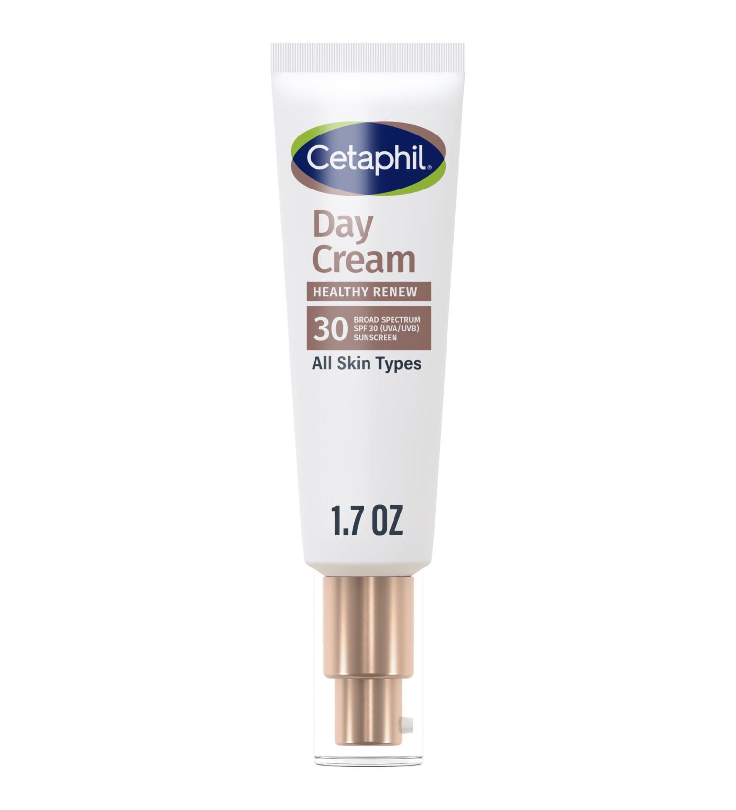 Cetaphil Healthy Renew Moisturizing Day Cream 1.7 Oz Daily Moisturizer with SPF 30 Skin Tightening Anti Wrinkle Cream for Face with Peptides Fragrance Free Retinol Alternative For Sensitive Skin 1.7 Ounce (Pack of 1) - Buy Online on GoSupps.com