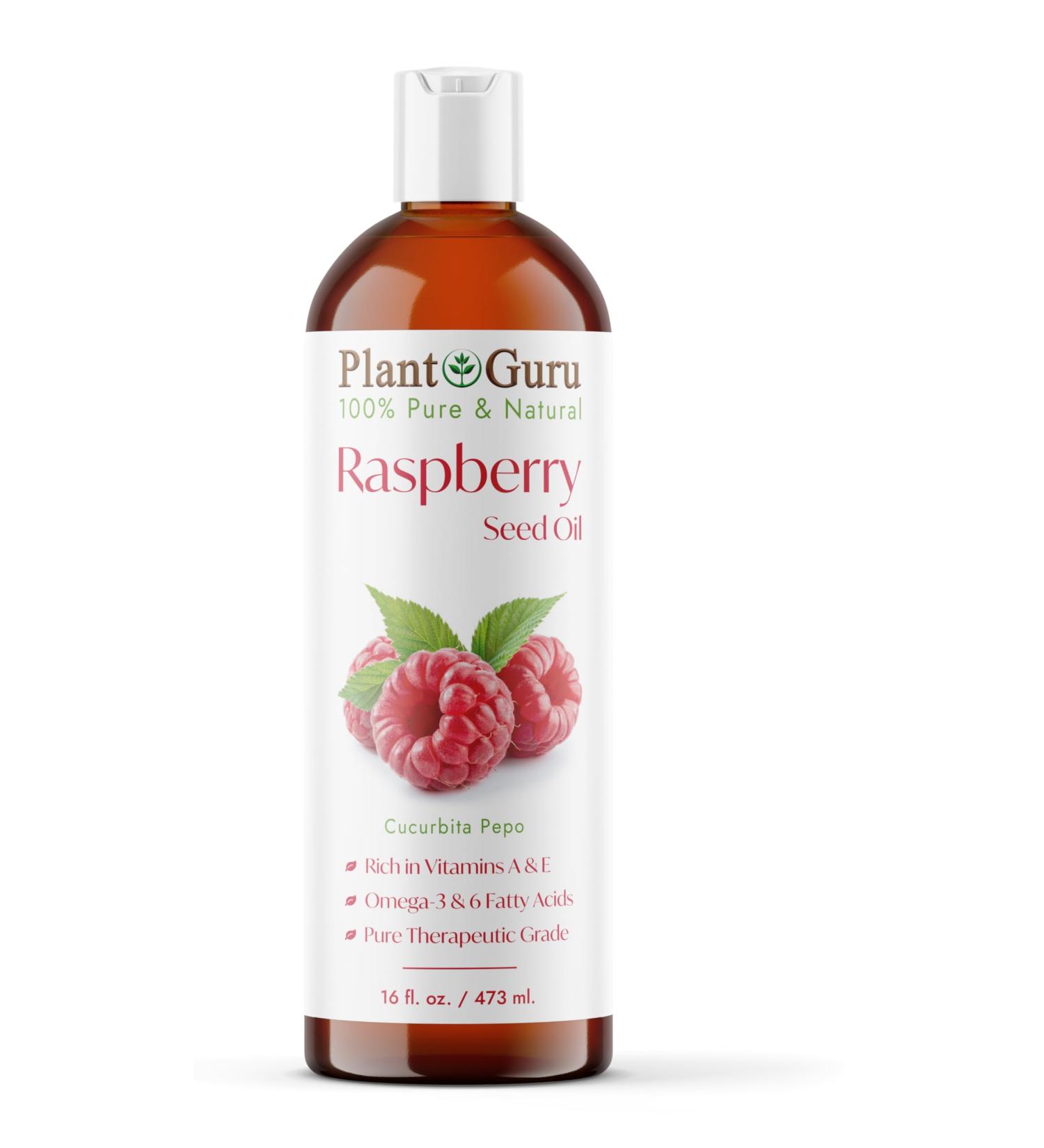 Raspberry Seed Oil 16 fl. oz. Virgin Unrefined Cold Pressed 100% Pure Natural - Skin Body And Face.