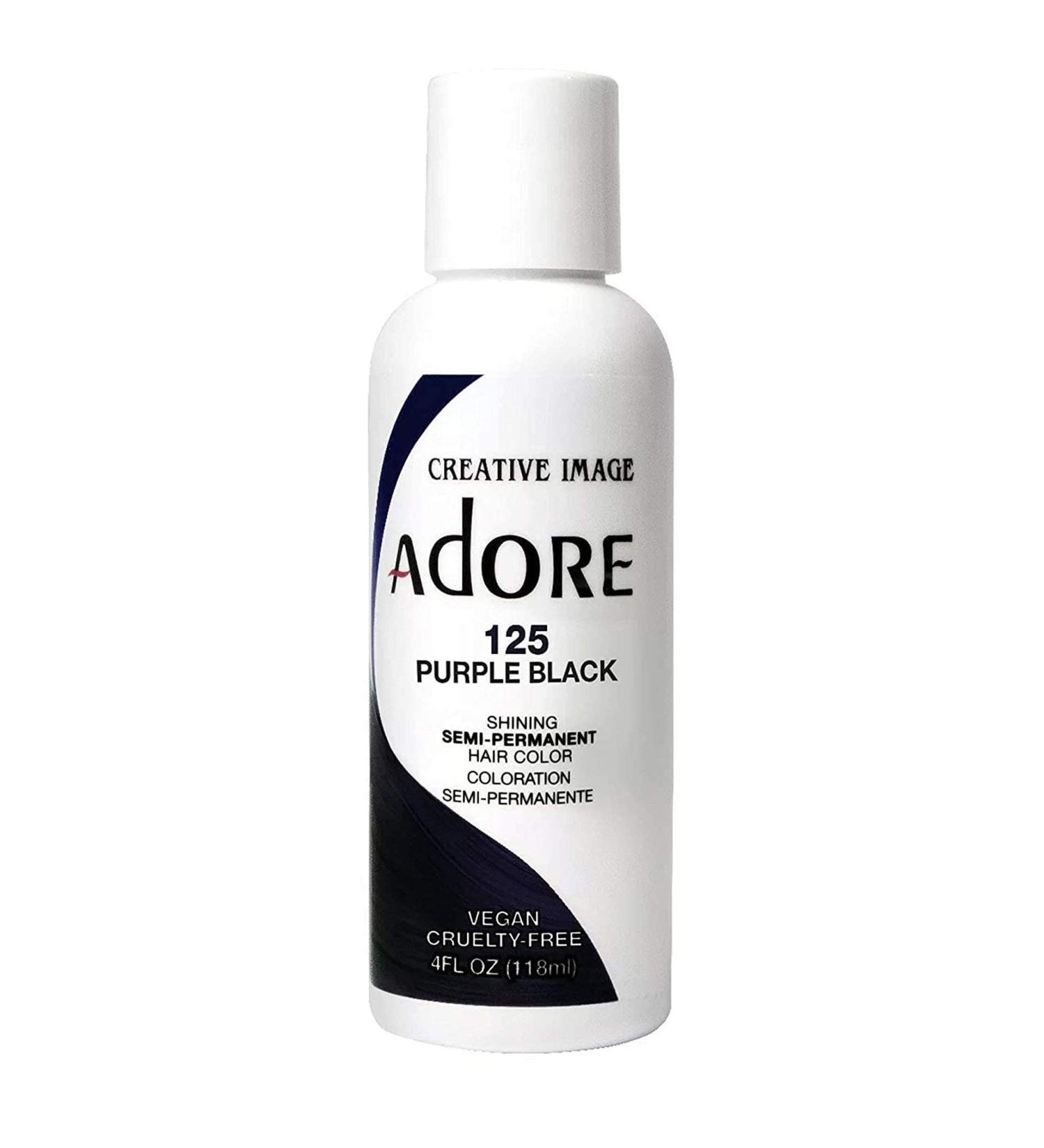 Adore Shining Purple Black Semi Permanent Hair Color 118ml - Pack of 1 - Buy Online on GoSupps.com