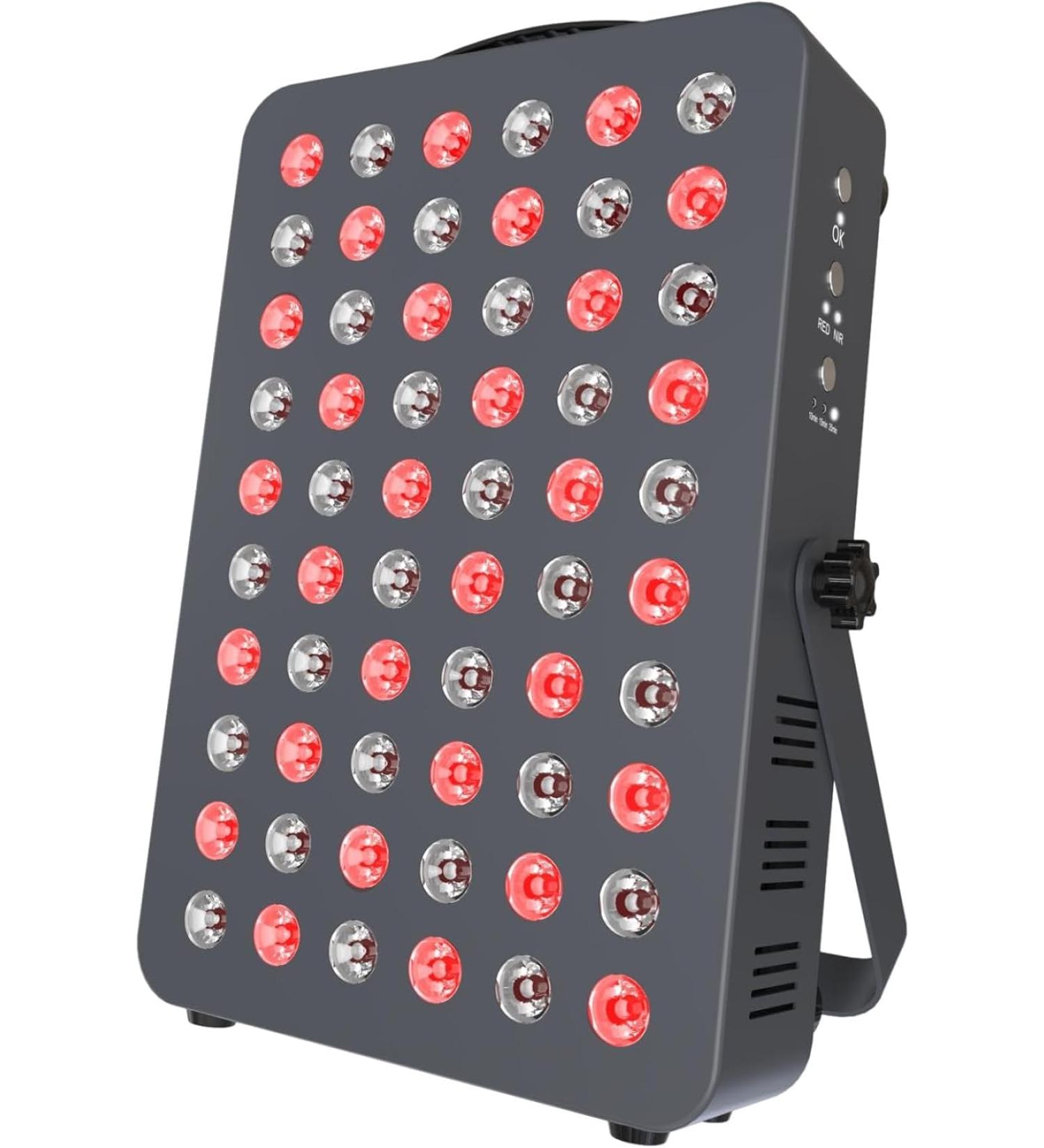 Hooga Red Light Therapy Device for Face & Body - 60 Clinical Grade LEDs, High Power Output Panel - Improve Sleep, Pain Relief, Skin Health, Anti-Aging, Energy & Recovery - Buy Online on GoSupps.com