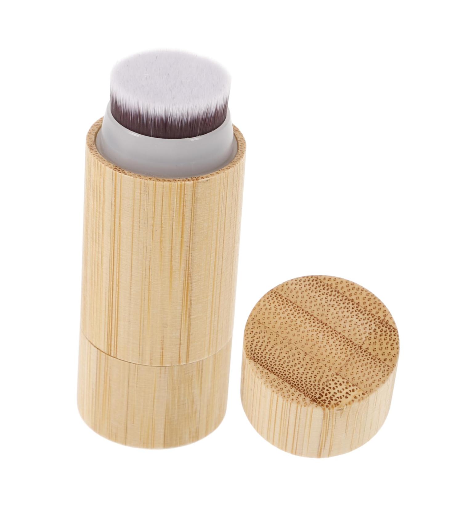 Oil Absorbing Roller Ball Makeup Brush | Small Foundation & Blush Brush for Women | Travel-Friendly Liquid Makeup Applicator - Buy Online on GoSupps.com