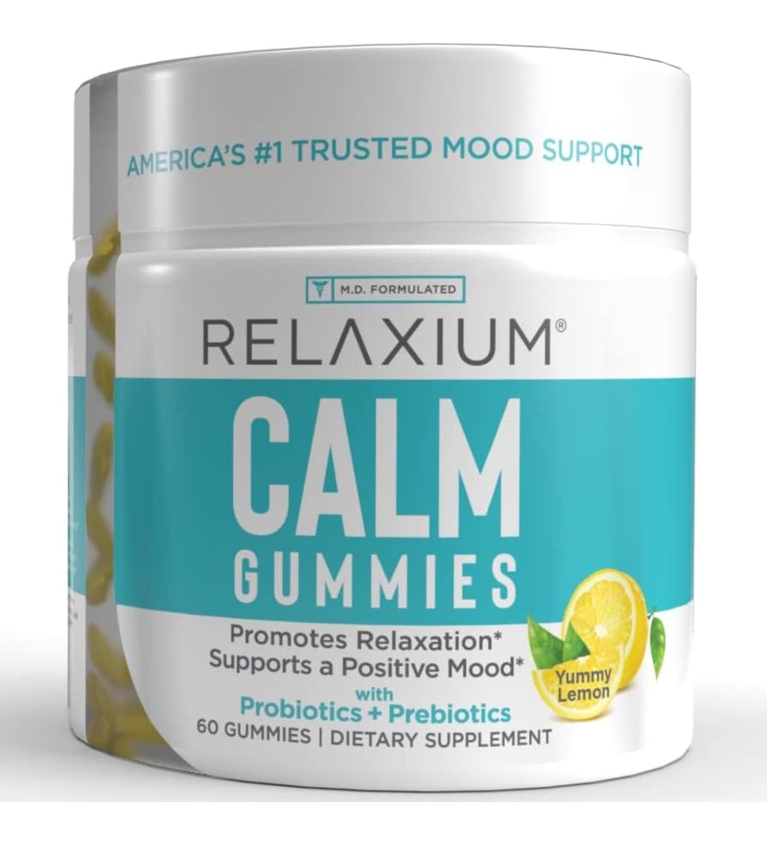 Relaxium Calm Gummy - Lemon - 60 Gummies - Buy Online on GoSupps.com