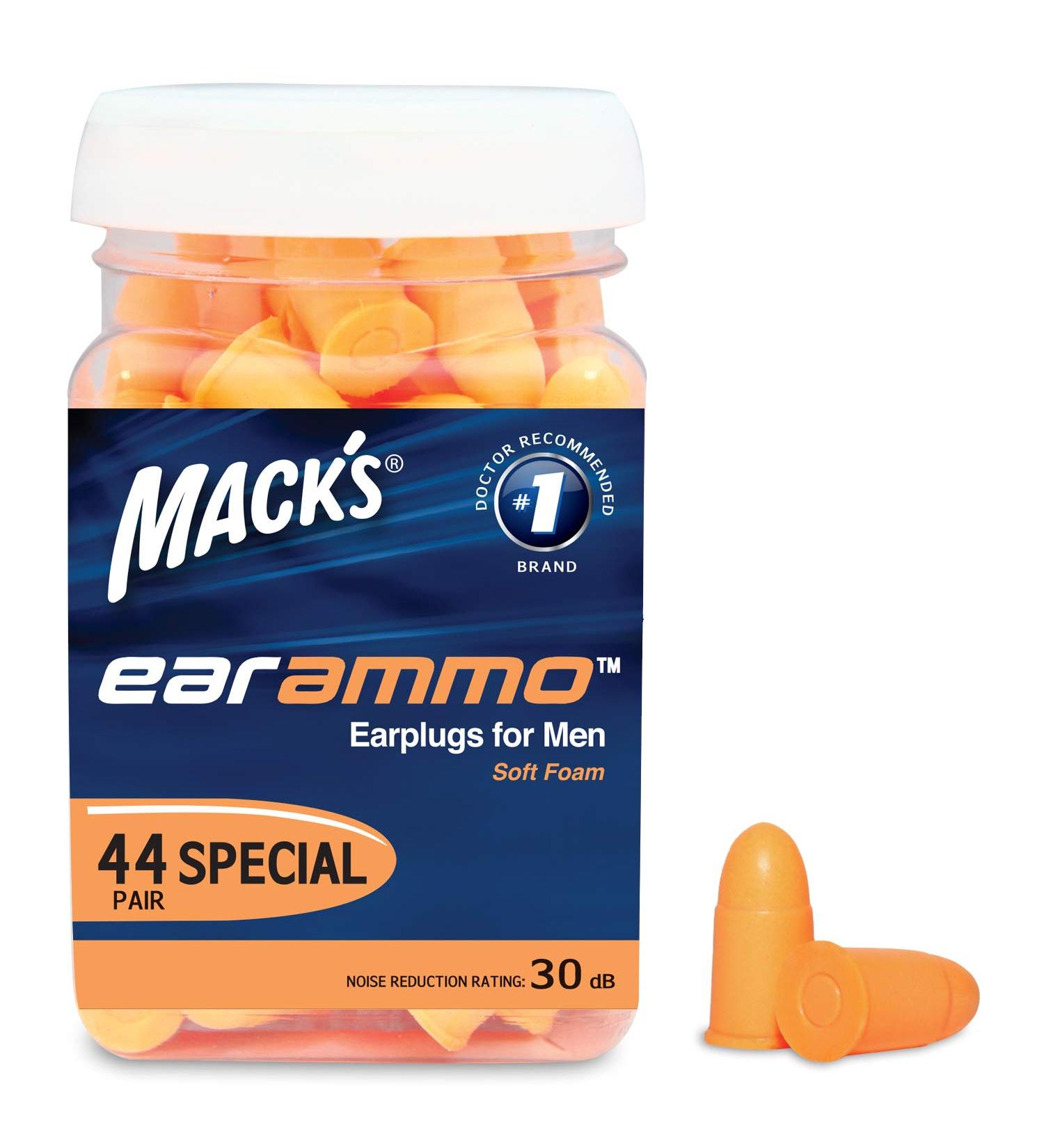 Mack's Ear Ammo Soft Foam Ear Plugs For Men  44 Pair - 30 dB High NRR Comfortable Ear Protection for Power Tools  Shooting Sports  Motorcycles  Travel  Sleeping  Loud Noise - Buy Online on GoSupps.com
