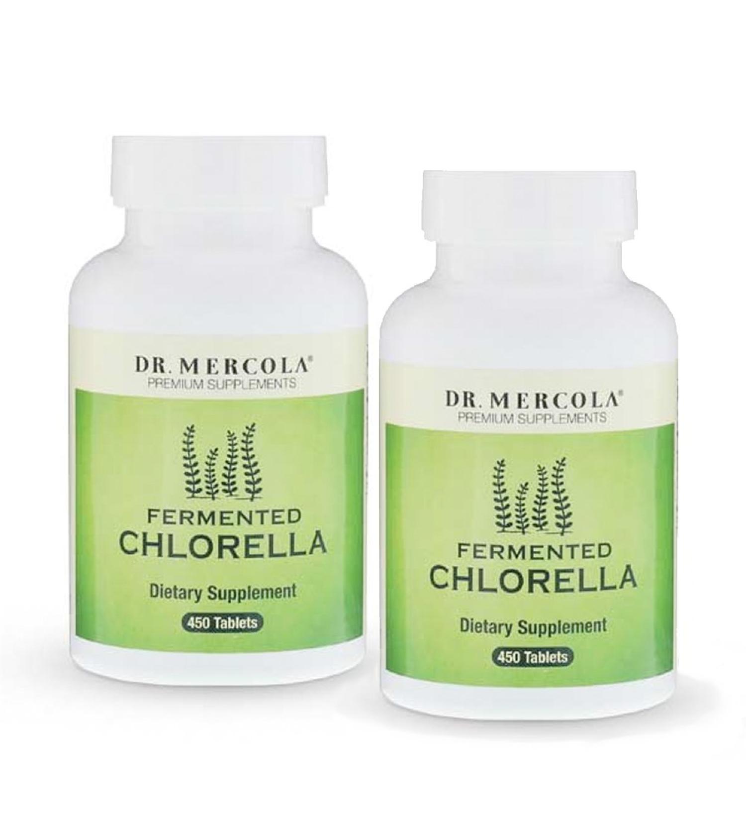 Buy Dr. Mercola Fermented Chlorella | 450 Tablets - Premium Superfood for Detox & Health - Buy Online on GoSupps.com