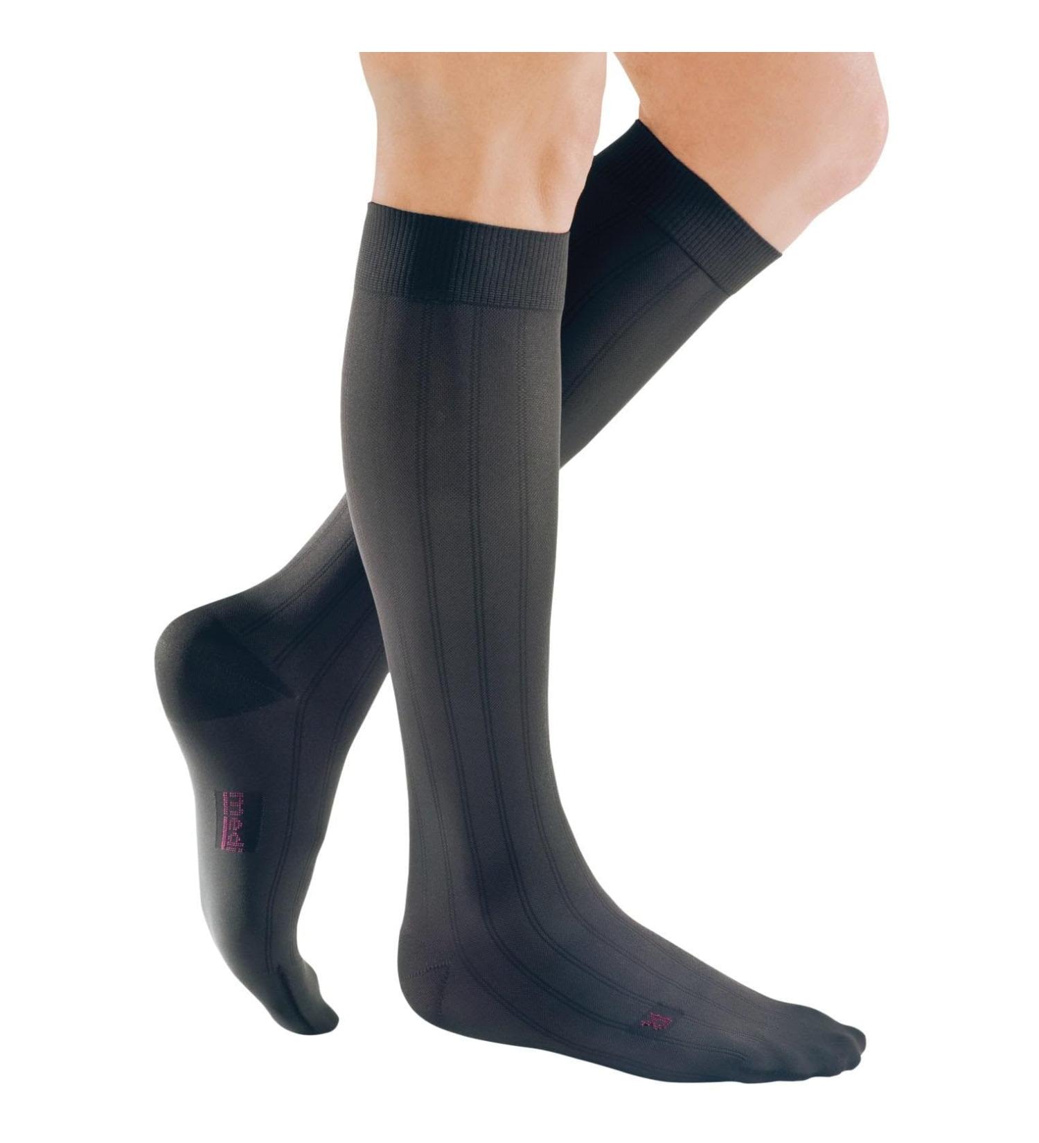 Buy Mediven for Men Classic 20-30 mmHg Calf High Compression Stockings - Closed Toe Leg Circulation Socks for Men | Best Leg Support & Comfort in Grey - Buy Online on GoSupps.com