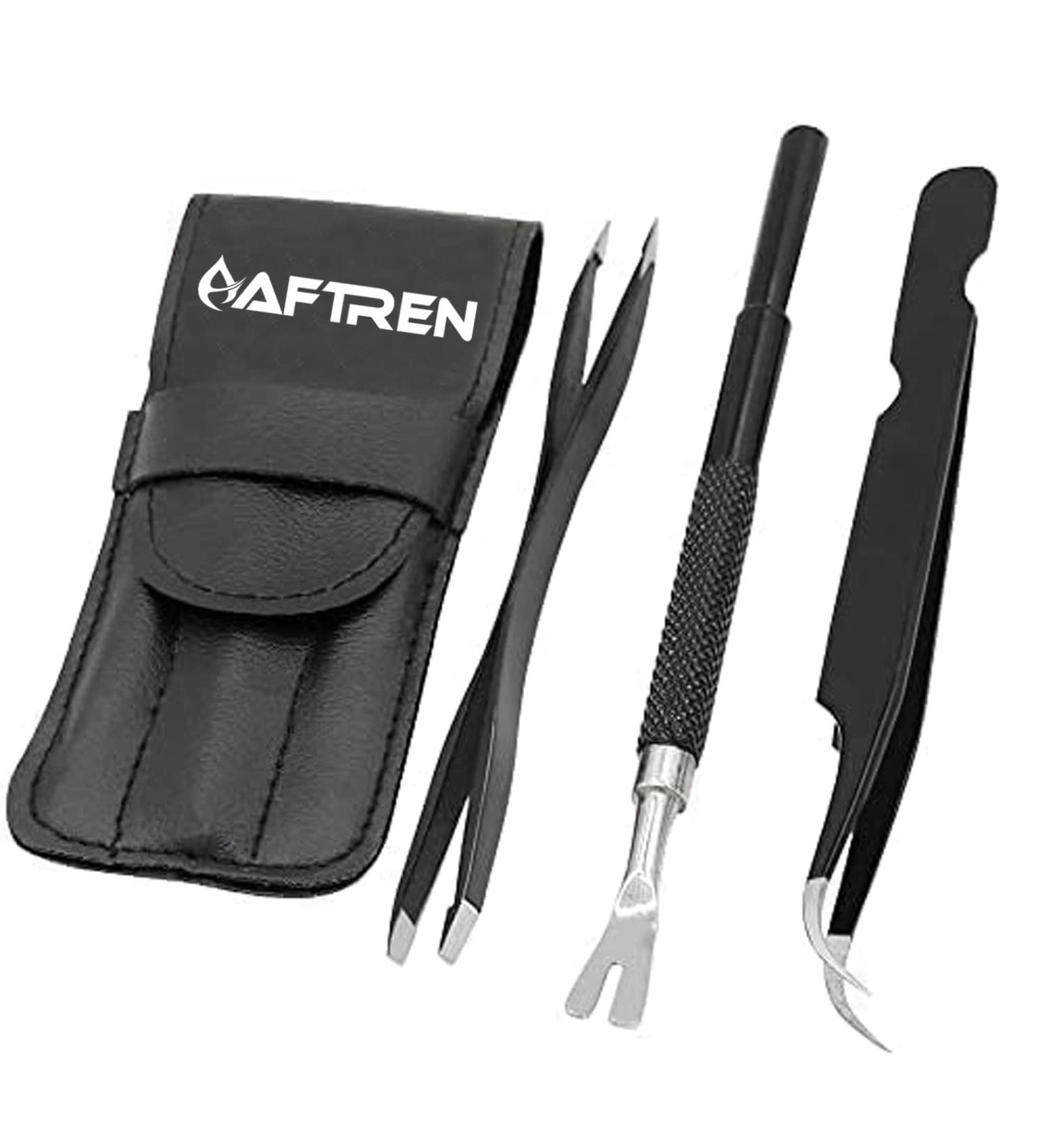 AFTREN Tick Remover Pet Care Tool Set Flea Comb Real Bamboo Contour Grip Handle Dogs Cats Horses 5 Pcs Stainless Steel Fleas Ticks Remover Kit - Buy Online on GoSupps.com