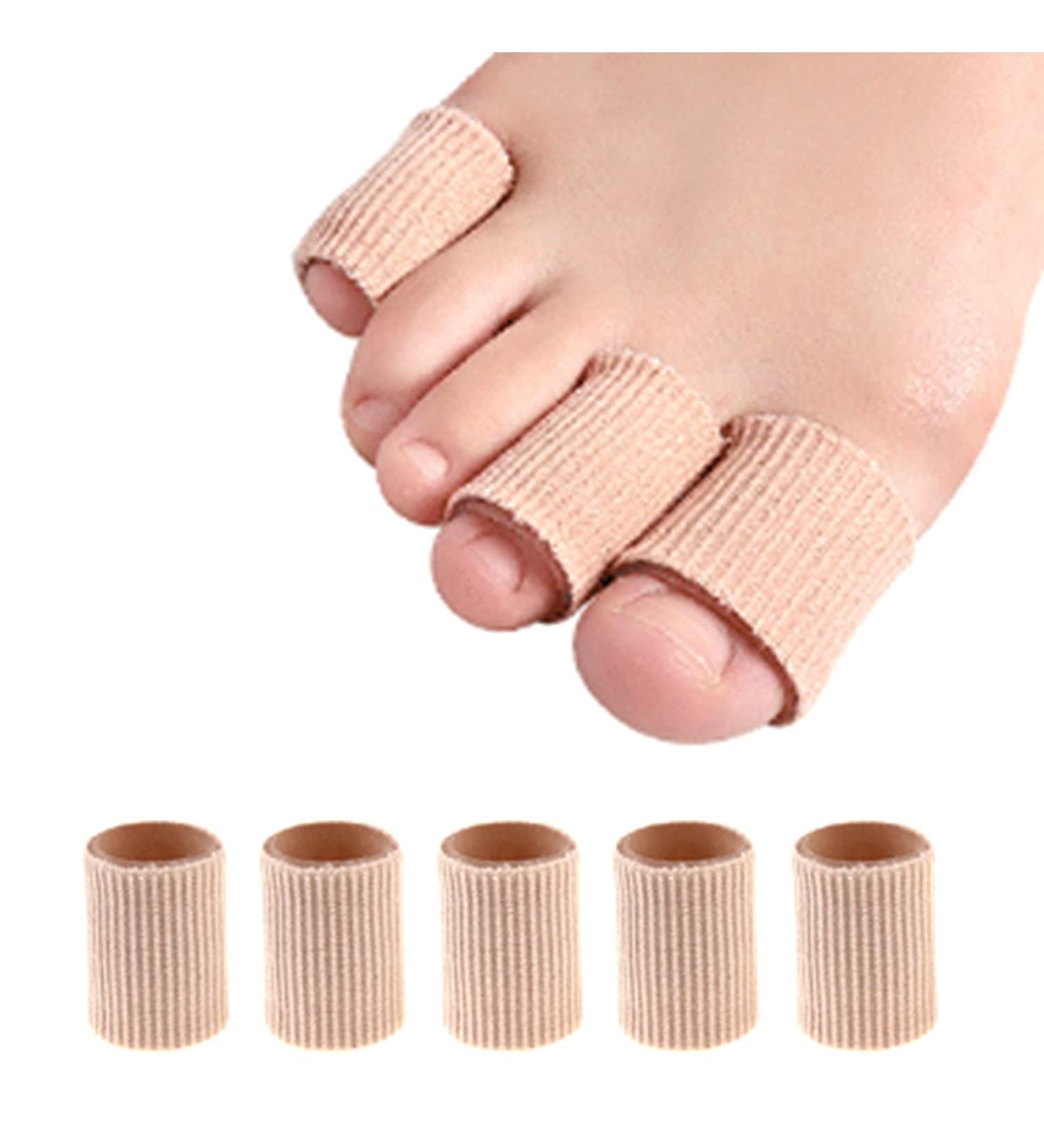 5 Pcs Toe Sleeves Gel Corn Protectors - Large Toe Tubes for Corns, Blisters, Calluses - Toe Cushion Tube for Pain Relief - Buy Online on GoSupps.com