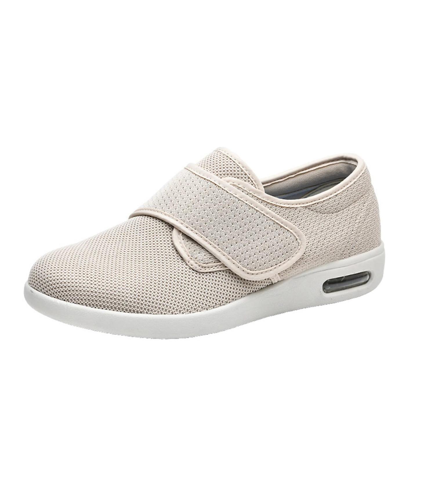 Plantar Fasciitis Shoes for Men - Comfortable Orthopedic Shoes for Diabetic Pain Relief & Swollen Feet - Breathable Extra Wide Edema Shoes - Size 10.5 Beige - Buy Online on GoSupps.com