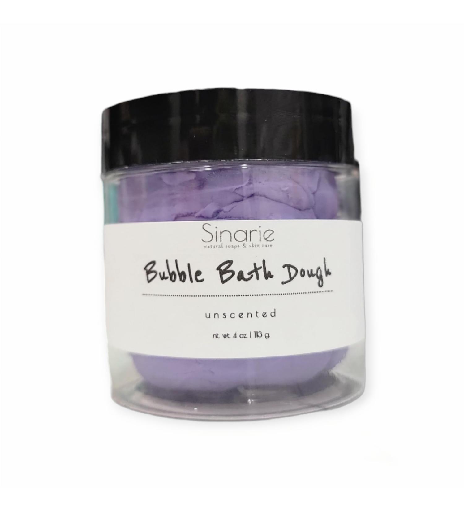 Bubble Bath | Bubble Bath Dough | Bath Melts | Bath Dough | Bubble Bath Colors | Sensitive Skin | Fun for Kids | Bubble Bath Fun | Soap Dough (Unscented Purple 4 oz.)