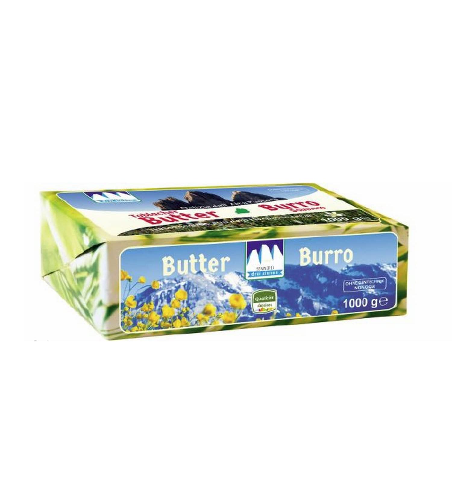 Toblacher Butter Stick 1 kg - Authentic Drei Zinnen Dairy | Premium International Shipping - Buy Online on GoSupps.com