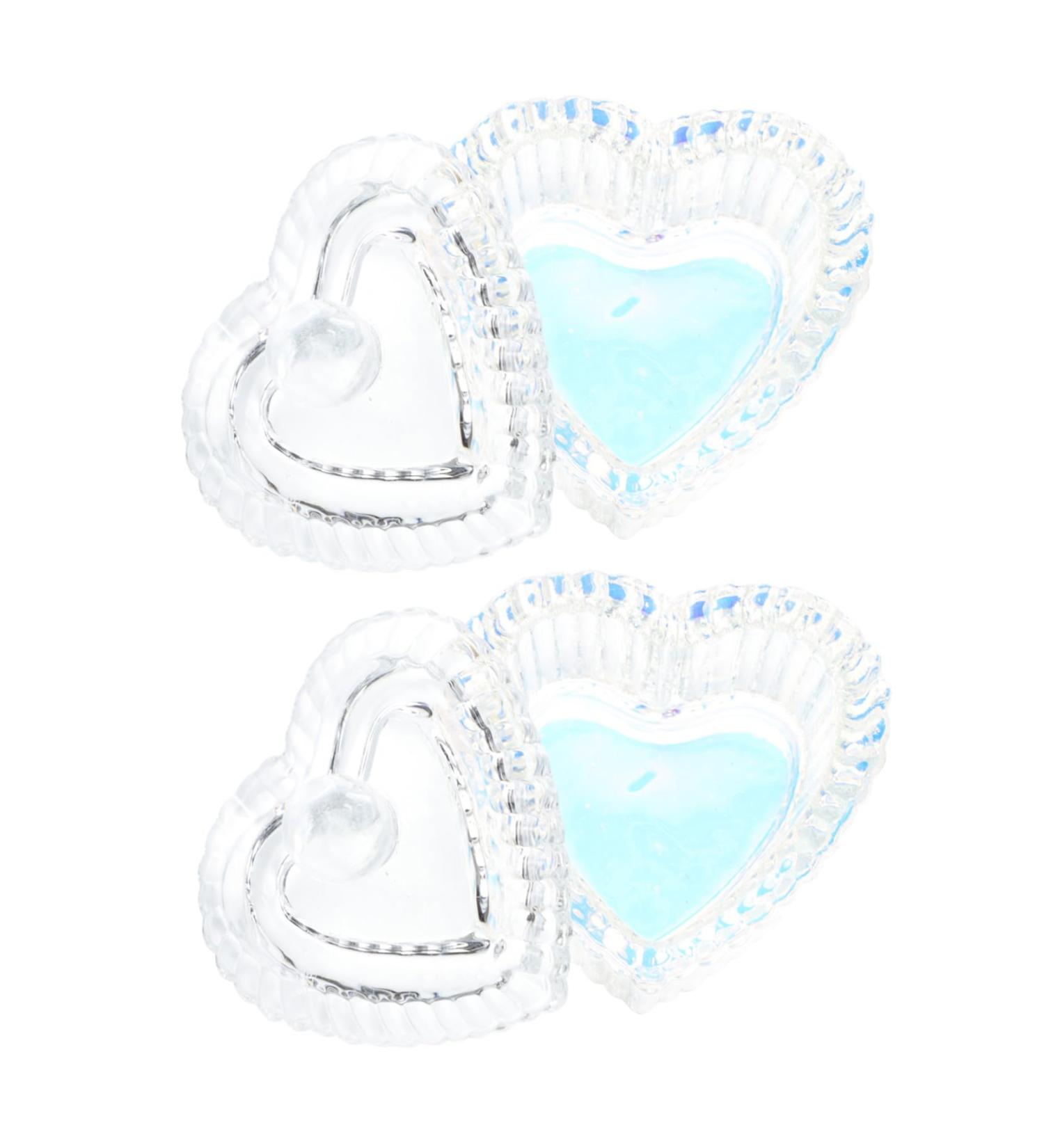 POPETPOP 2pcs Nail Art Crystal Cup Glass Nail Liquid Cup Nail Crystal Bowl Manicure Heart Shape Cup Nail Art Use Cups Nail Accessories Nail Tech Accessories Clear Cups Acrylic Powder medium Assorted Color - Buy Online on GoSupps.com