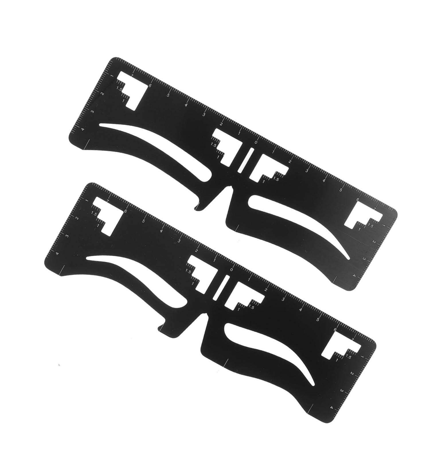 Balacoo 2pcs Eyebrow Ruler Eyebrow Stencil Makeup Gadgets Mini Eyebrow Auxiliary Ruler Make up Eyebrow Card - Buy Online on GoSupps.com