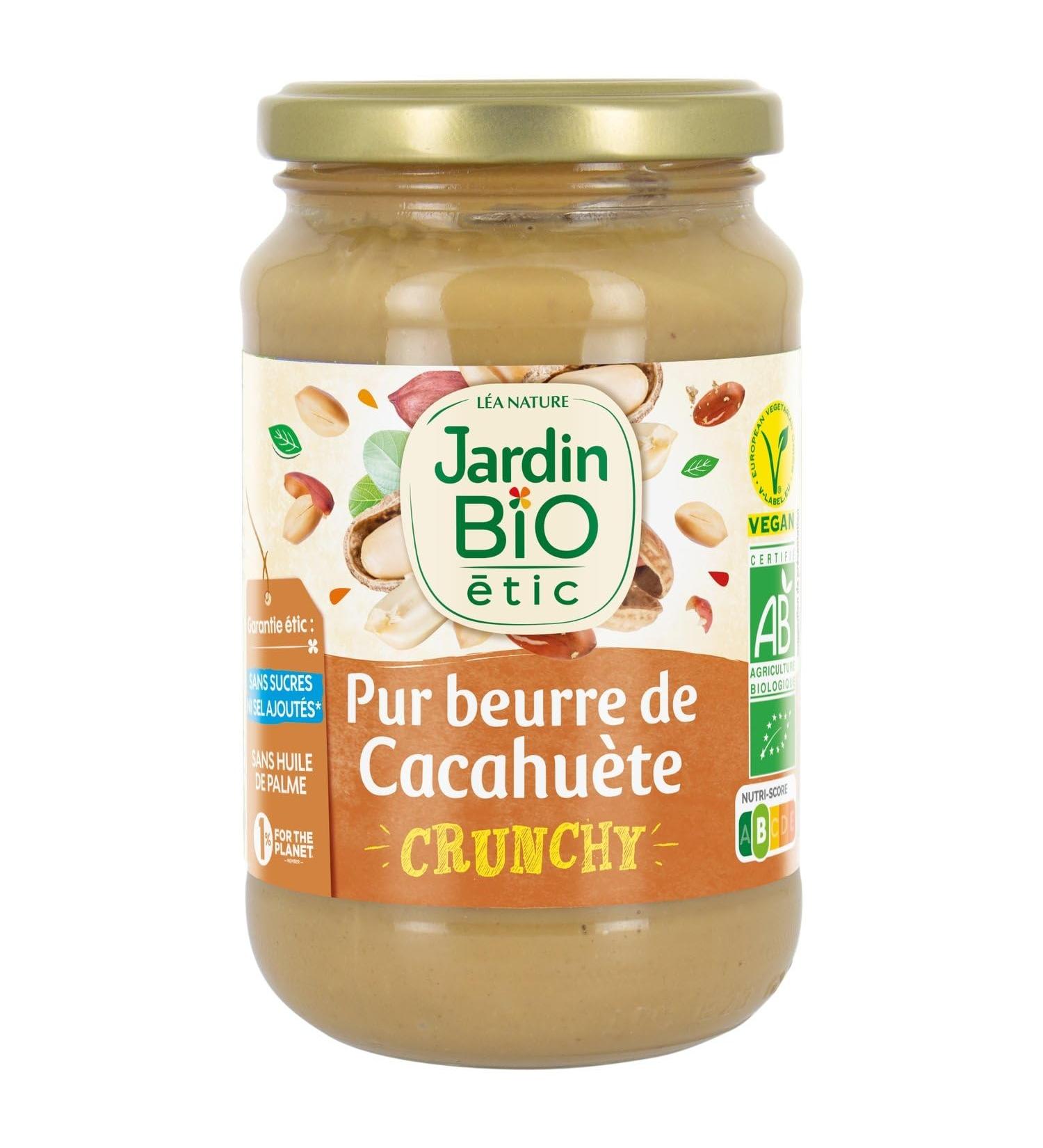 JARDIN BIO ETIC P te Tartiner Bio au Beurre de Cacahu te Croquant Texture Intense (Pot 350g) - Le lot de 3