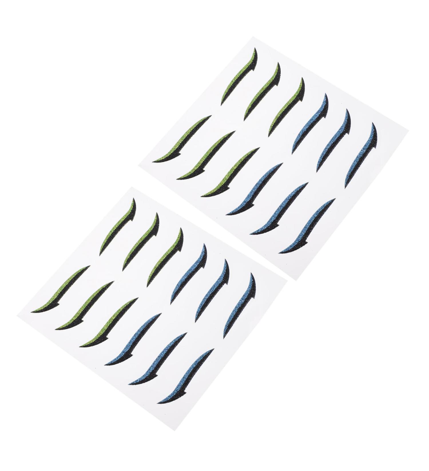 Healeved 12 Pairs Glitter Eyeliner Double Eyelid Stickers Eyeliner Tape Strips Cosmetic Eyelid Tape - Buy Online on GoSupps.com