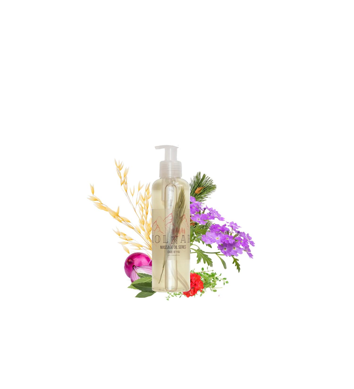 MOLFAR S Carpatian Handmade ECO Massage Oil | 100% Pure Lymphatic Drainage Recipe | Premium Ukrainian Blend of Soybean Grapes Hazelnut Oats & Herbs - Buy Online on GoSupps.com