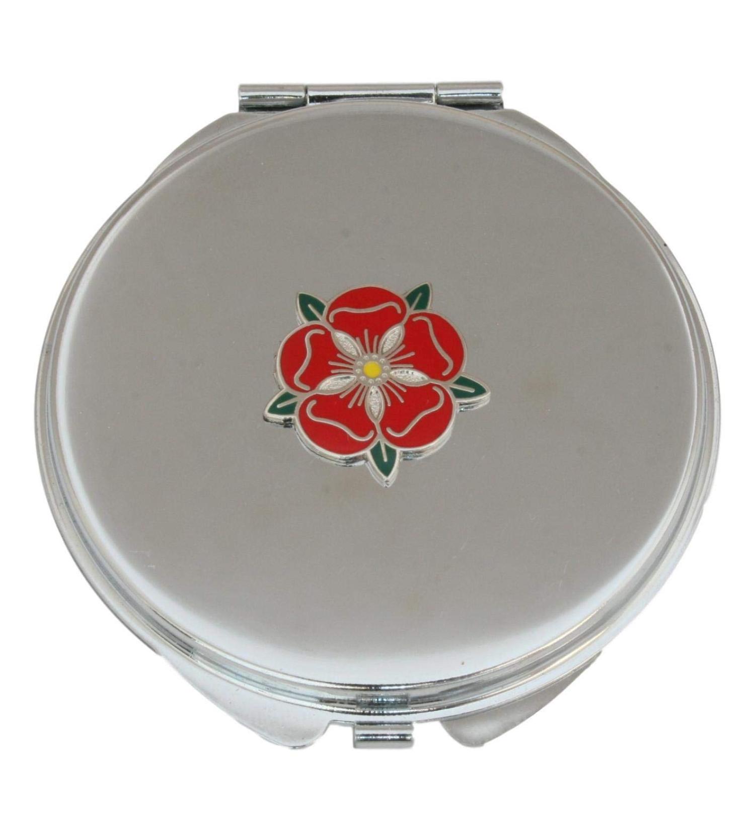 Lancashire Red Rose Compact Mirror Handbag Gift With Free Engraving 494 - Buy Online on GoSupps.com