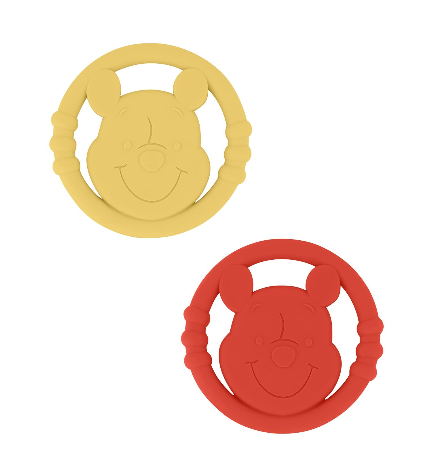 Cudlie Disney Silicone Teether Toy Set - BPA Free Teethers for Babies 6-12 Months - 2-Pack Winnie The Pooh Teether Toys for Infants - Buy Online on GoSupps.com