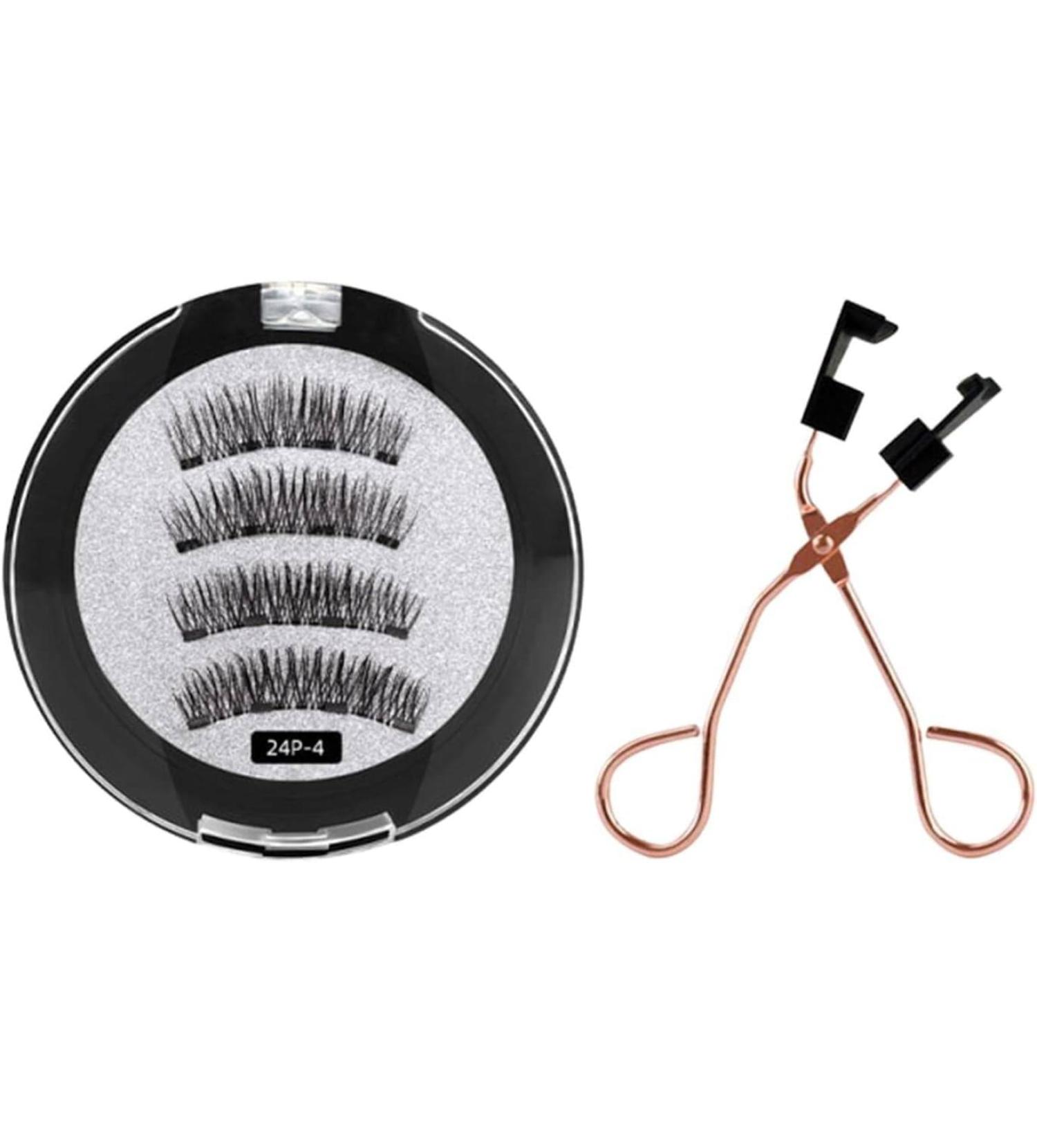 Magnetic Eyelashes Without Eyeliner False Eyelashes without Eyeliner 3D Magnetic Eyelashes Natural Looking Eyelash Applicator Tool - Buy Online on GoSupps.com