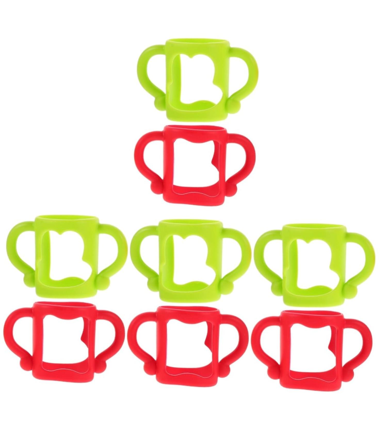 Abaodam 8 Pcs Silicone Bottle Handle Bottle Grip Silicone Bottle Grip Nursing Bottle Handle Newborn Bottle Grip Bottle Handles Child Multifunction Milk 13.00X7.00X6.50CMx4pcs Assorted Colorx4pcs - Buy Online on GoSupps.com